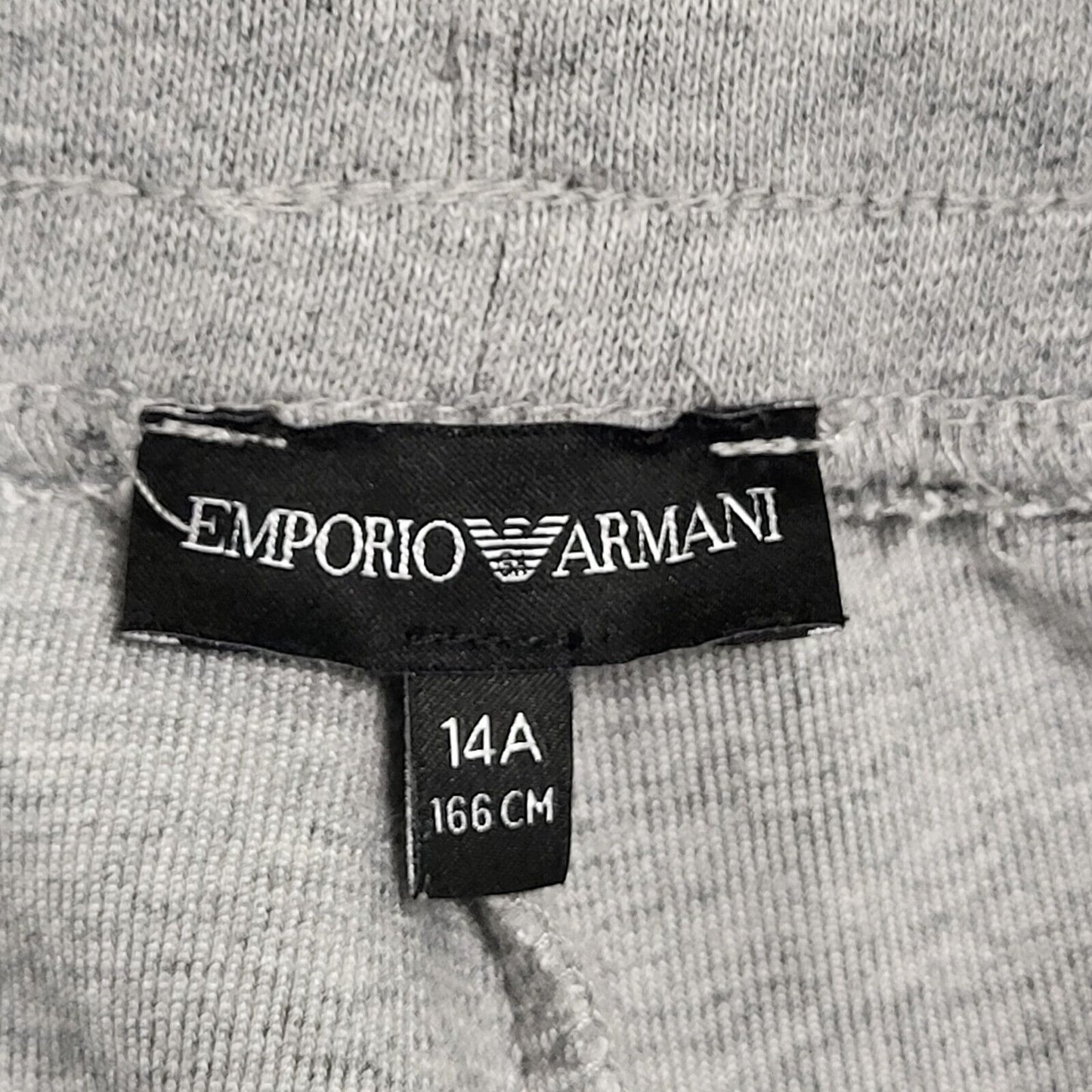 Emporio Armani Grey Cuffed Jogging Bottoms Girl's/Boy's Age 14 W30 L29 H777