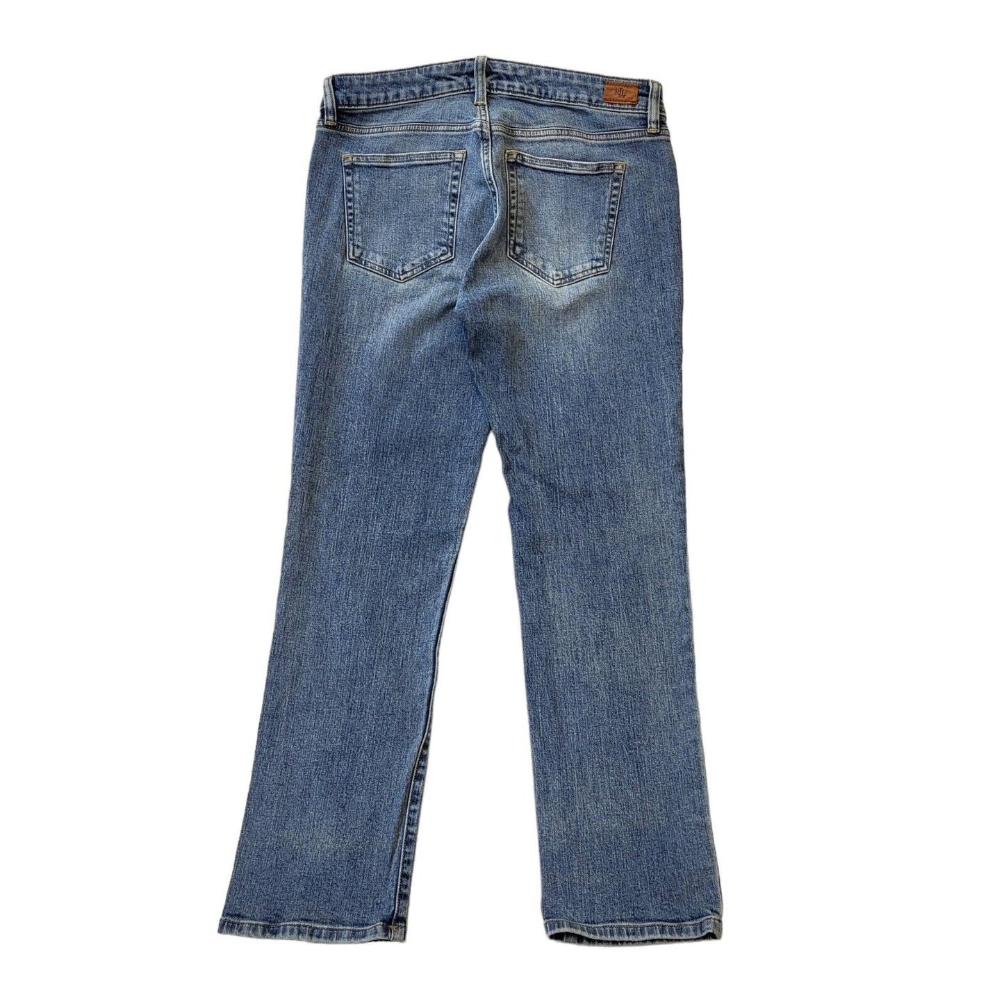 Ralph Lauren Blue Straight Zip Fly Denim Jeans UK Women's 8/10 W26-28 L28 G427