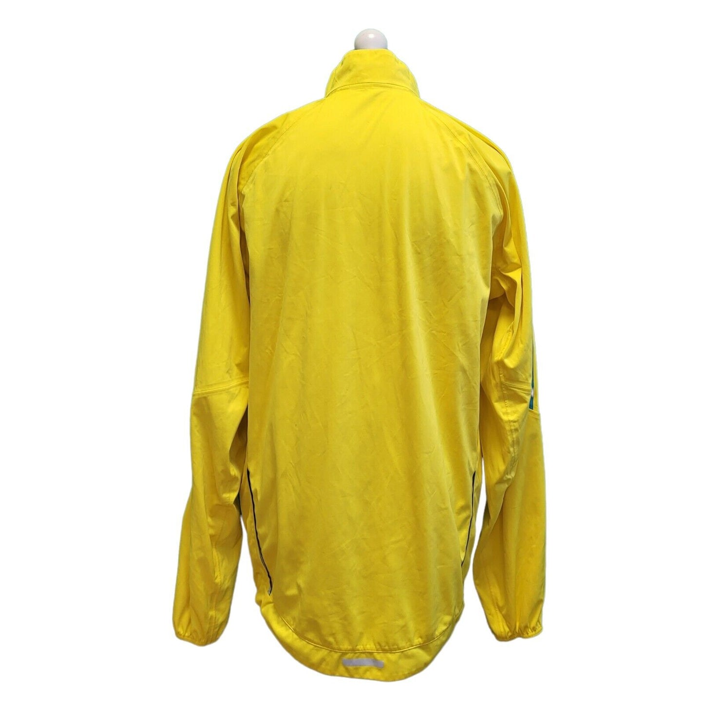 Adidas Yellow Blue Trim Zipped Sport Jacket Men's uk xL eu 56 H264