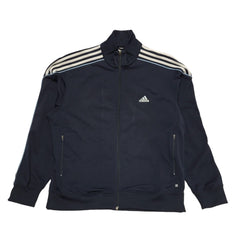 Adidas Navy Blue Long Sleeve Sports Track Jacket Top Men's UK L EU 54 H676