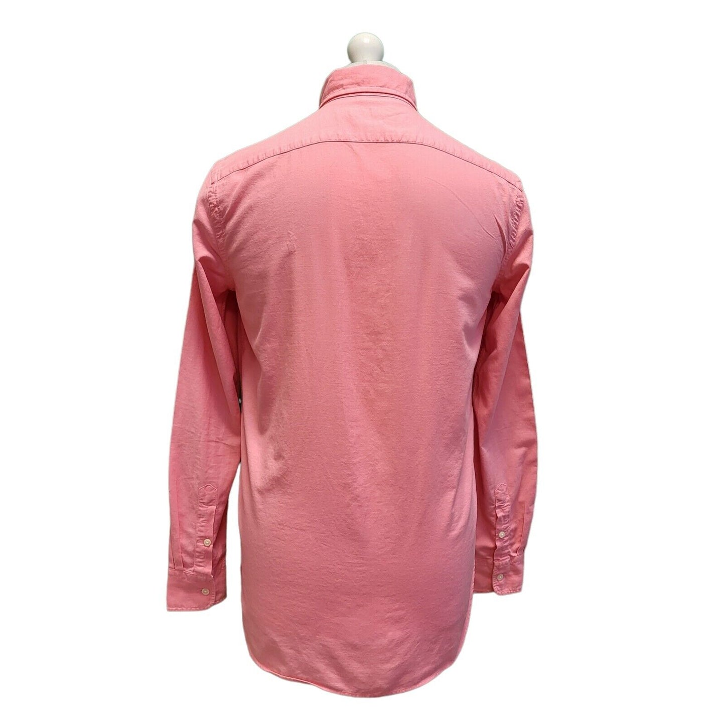 Ralph Lauren Salmon Pink Relaxed Fit Long Sleeve Shirt Men's UK S H128