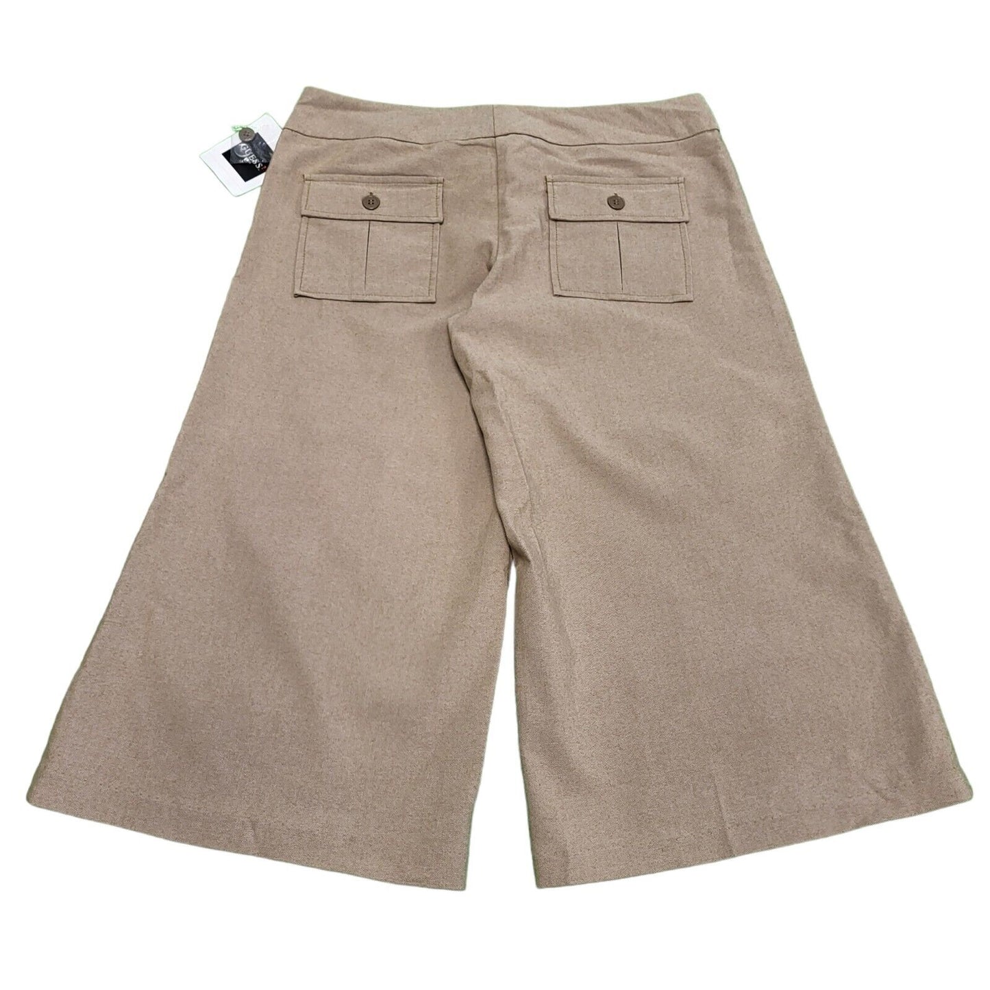 BNWT Guess Jeans Camel Cotton Dress Shorts Women's uk 10 W27-28 H672
