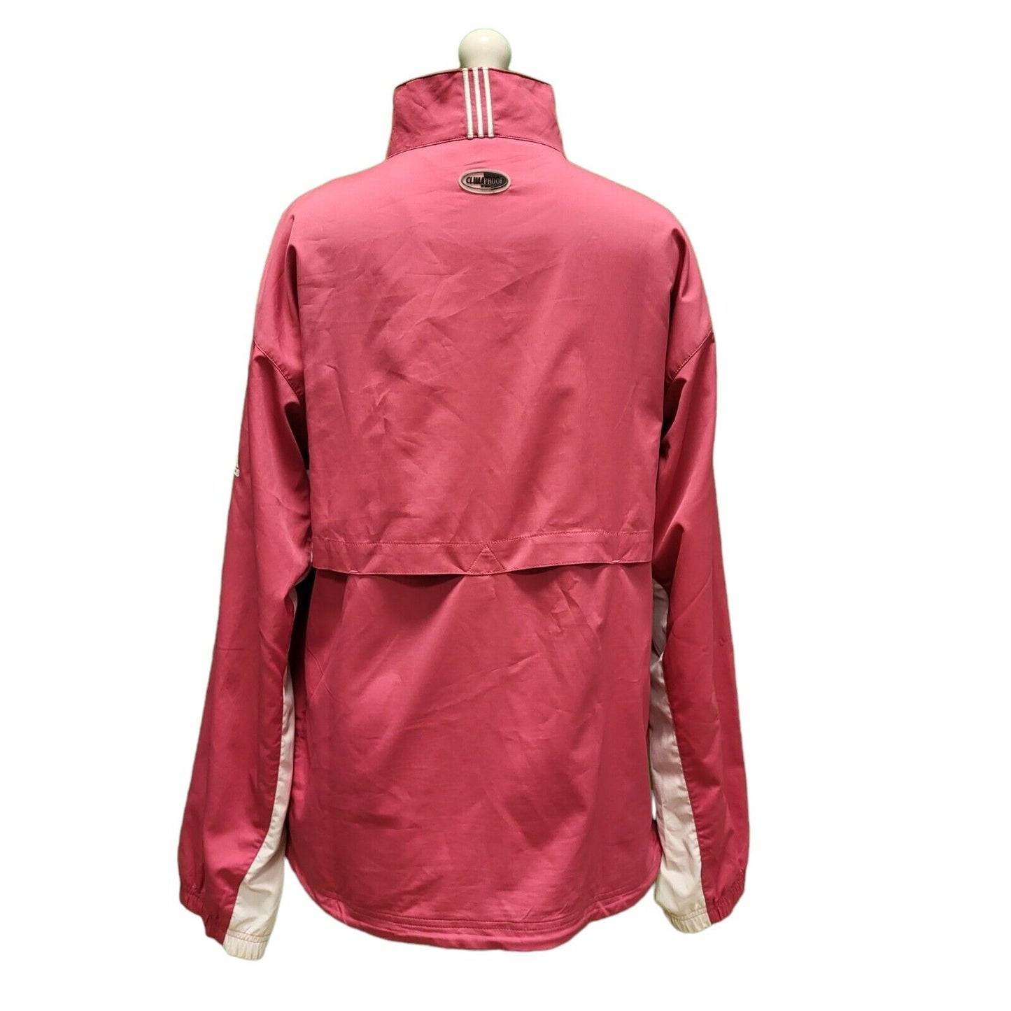 Adidas Pink Zip Fasten Collared Sports Jacket UK Women's XL H929