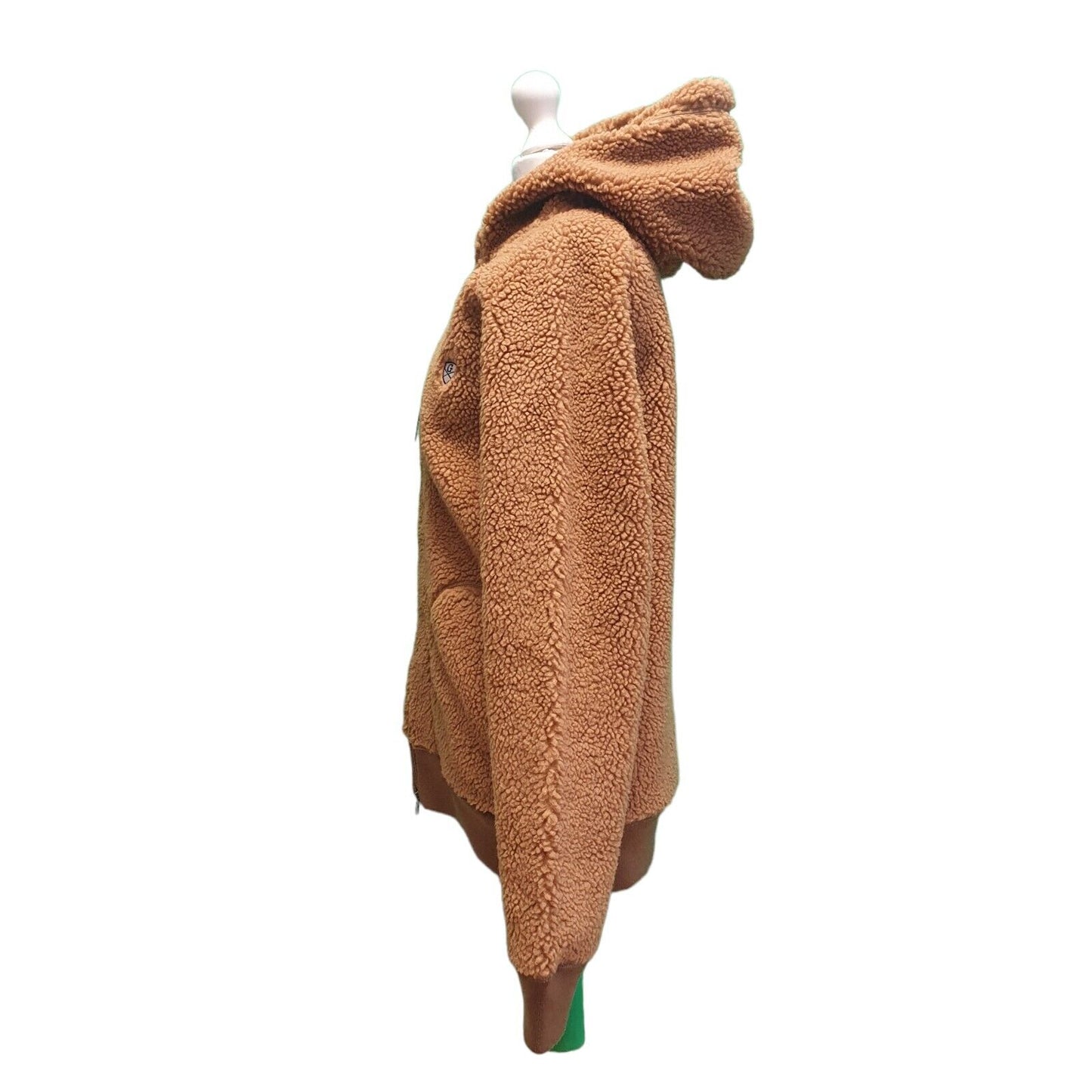 Gymphlex Light Brown Zipped Hooded Fleece Jacket Women's UK L 12 G767
