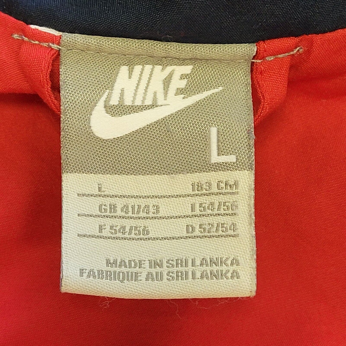 Nike Red Blue Zipped Over-sized Sport Jacket Men's uk L eu 54 H273