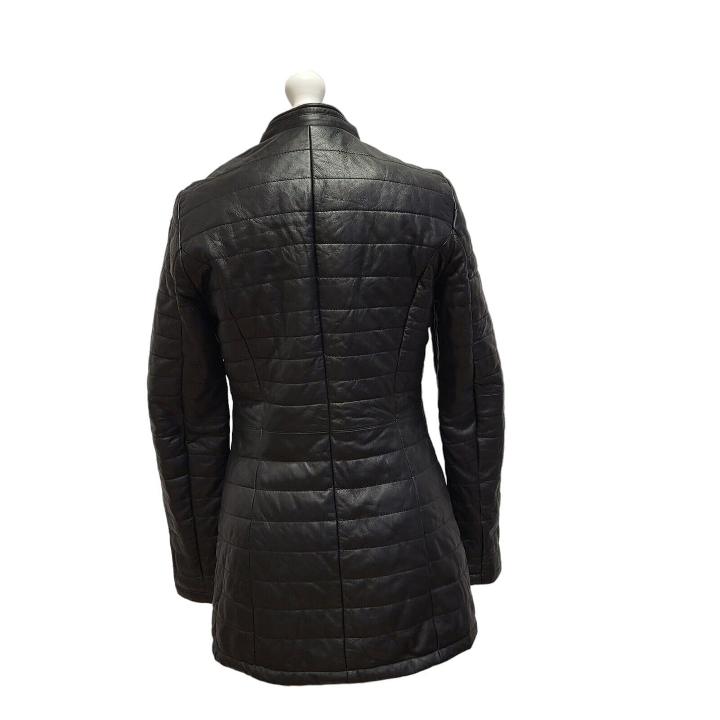 Oakwood Black Zipped Nylon Coat UK Women's Small BB321