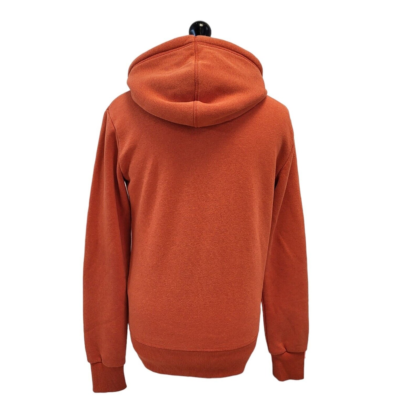 Superdry Orange Drawstring Zipped Sweatshirt Hoodie Uk Men's Small G477