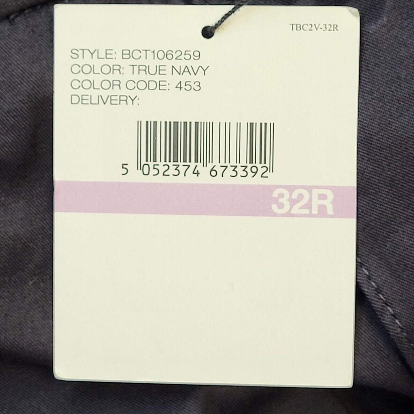 DKNY Dark Blue Straight Leg Trousers Uk Men's M W32 L33 Bnwt G199