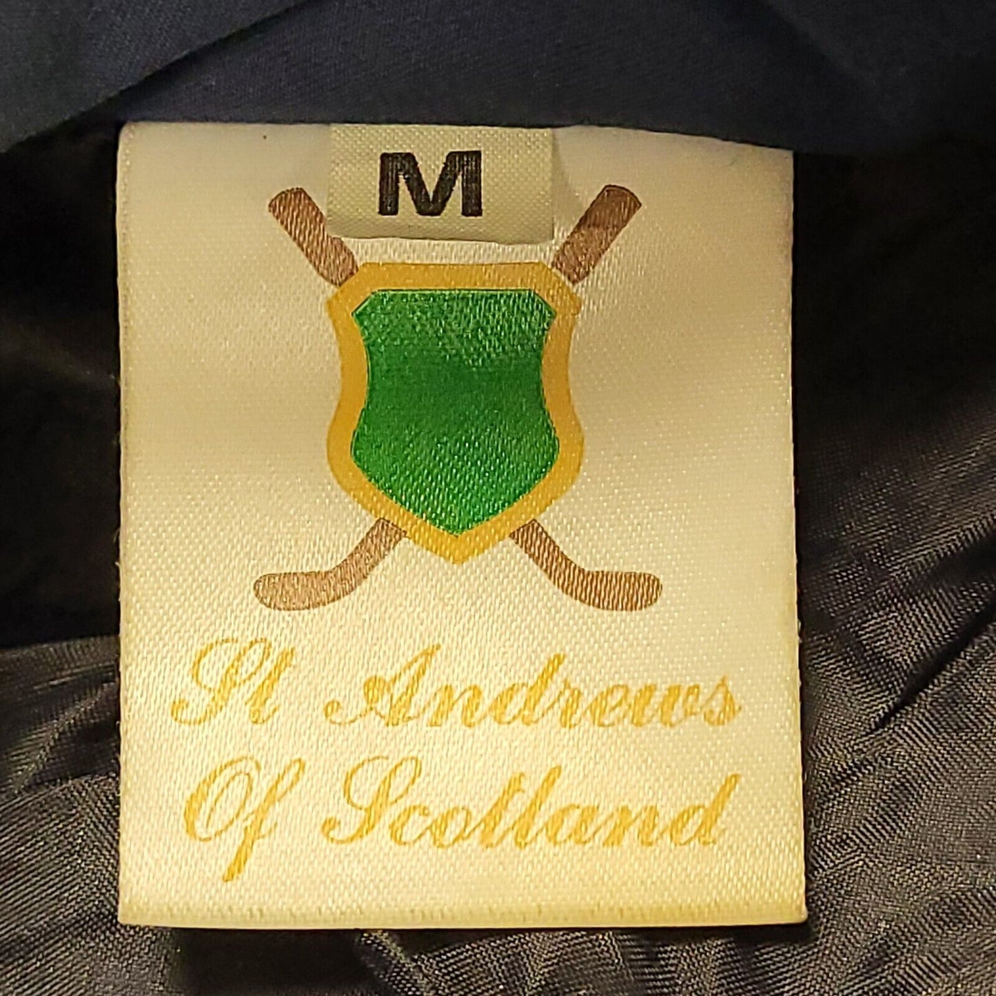 Vintage St Andrew's Of Scotland Golf Green Zipped Jacket Men's UK Medium H917