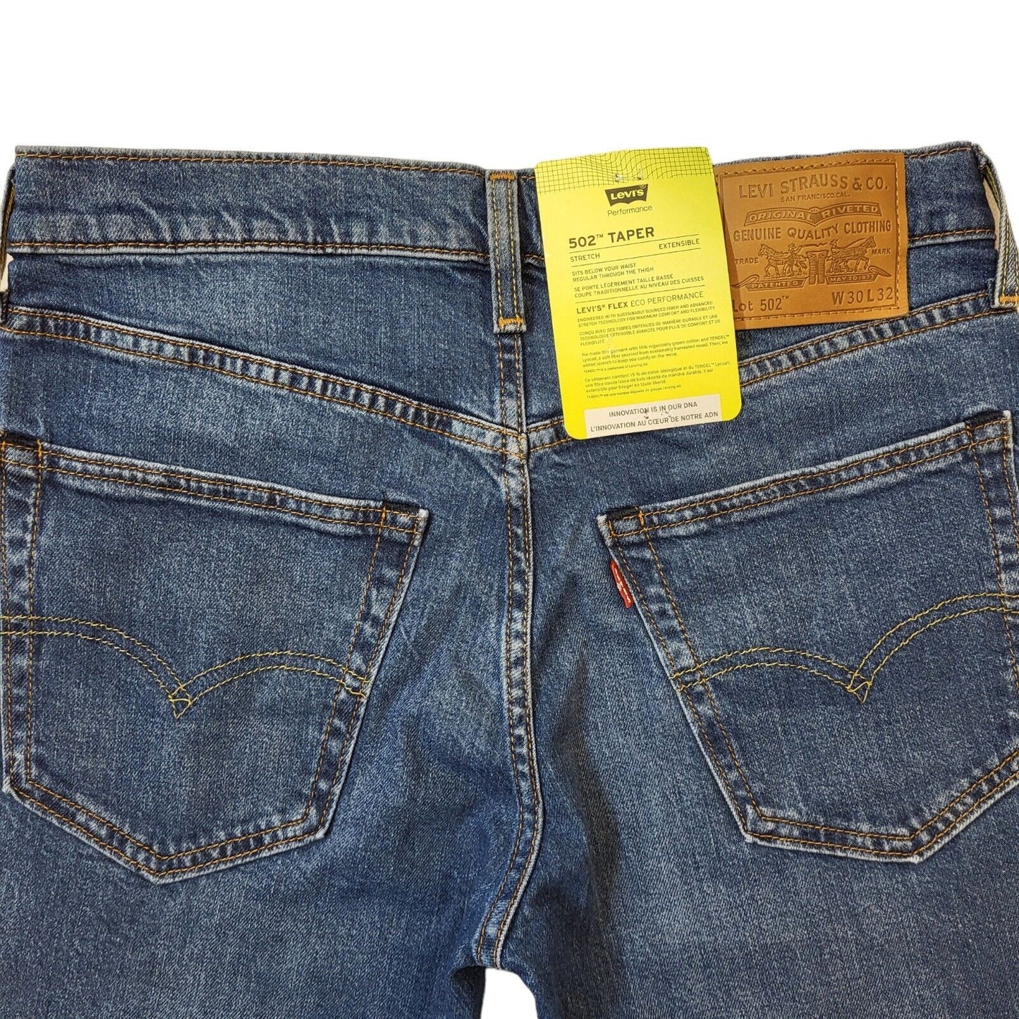 Levi's 502 Faded Blue Straight Leg Denim Jeans Uk Men's S BNWT W30 L32 G188