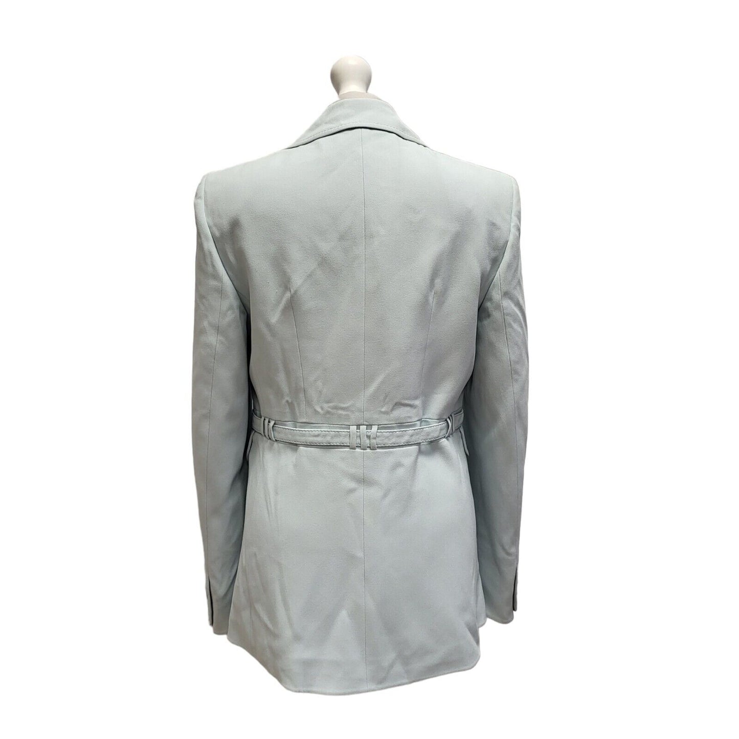 Karen Millen Light Blue Button Formal/Casual Coat UK Women's 14 BB319