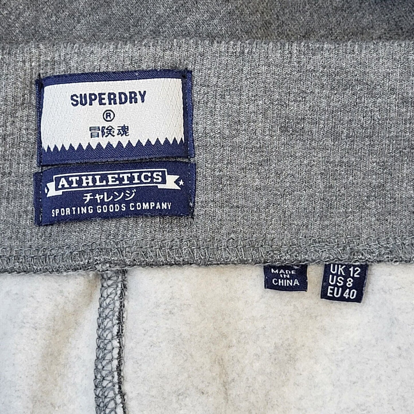Superdry Grey Skinny Tracksuit Bottoms Uk Women's 12 W30 L31 G227
