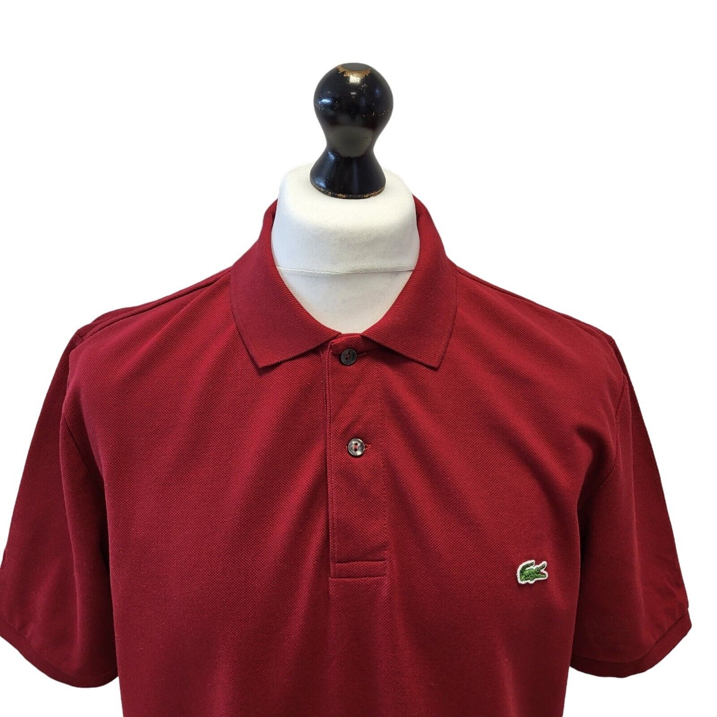 Lacoste Polo Top Red Short Sleeve Mens Size Uk 2XL G565