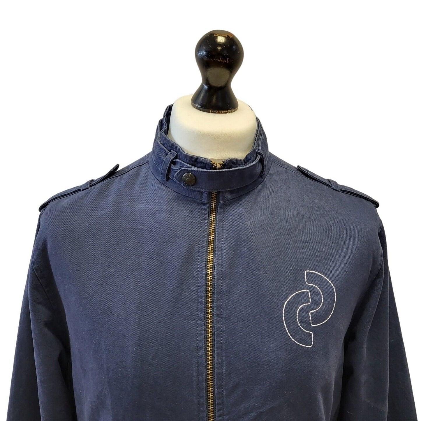 Denizen Levi's Navy Blue Zipped Bomber Jacket Uk Men's L Eu 54 G306