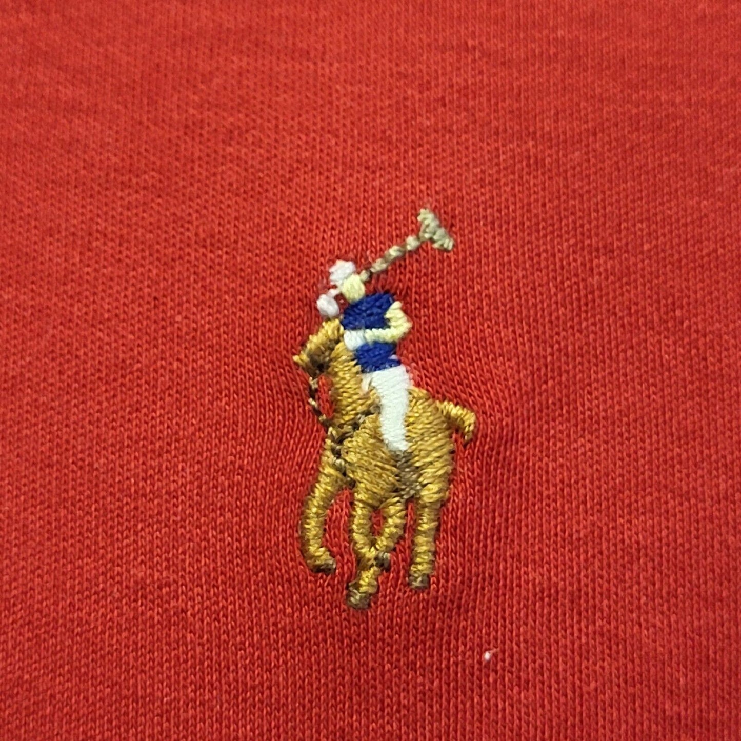 Polo Ralph Lauren Red Classic Fit S/Sleeve Polo Shirt Women's Uk XL 14 G769