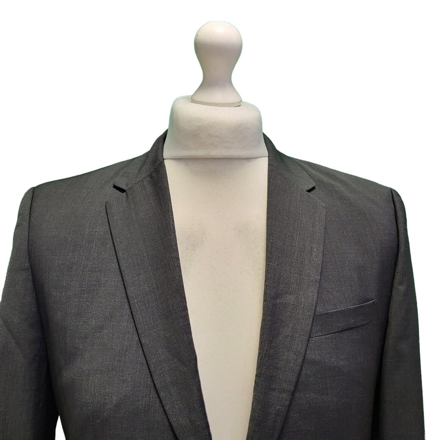 Hugo Boss Black Wool Slim Fit Collared Suit Blazer Jacket uk Men's M H727