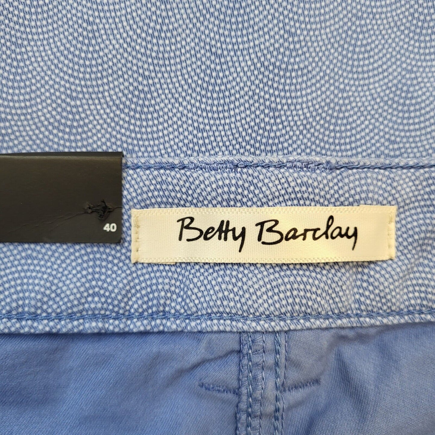 Betty Barclay Blue Tapered Casual Trousers Uk Women's 14 W32 L27 G211