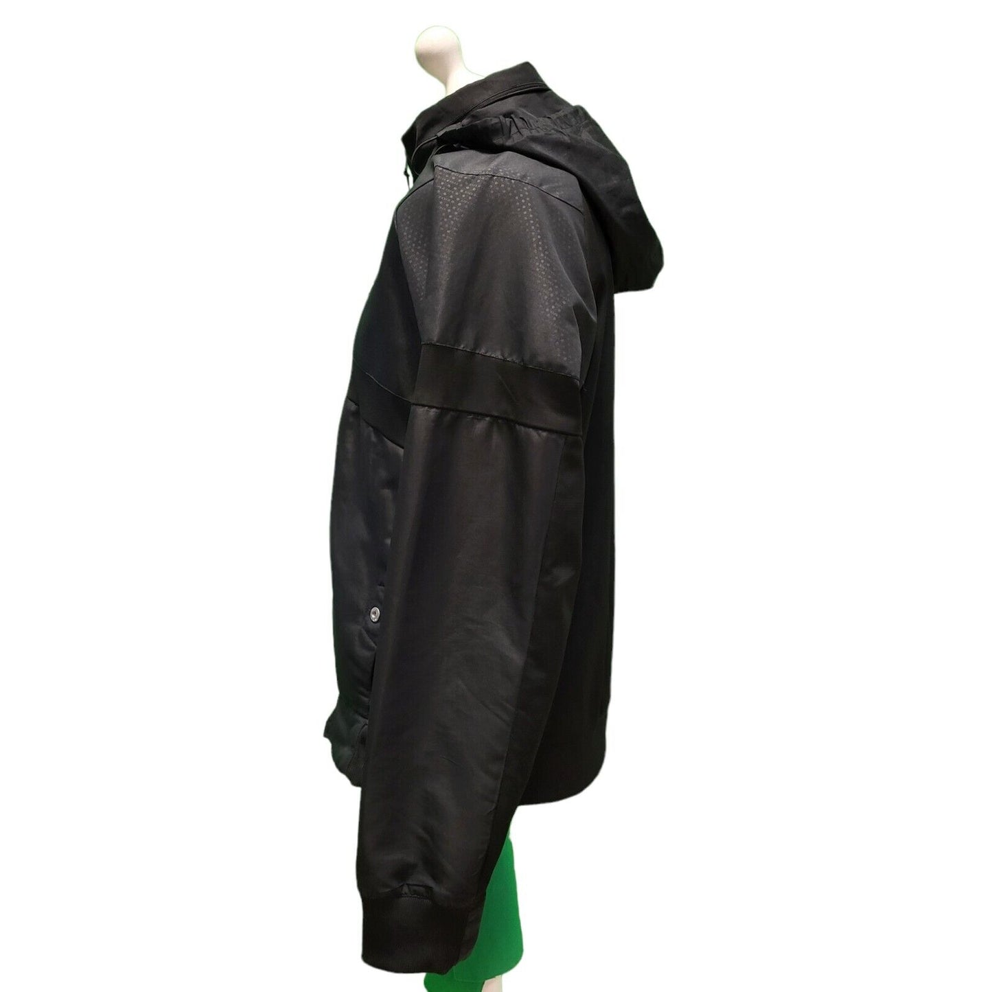 Fila Black Long Sleeve Sports Lightweight Hooded Jacket UK Men's Large H923