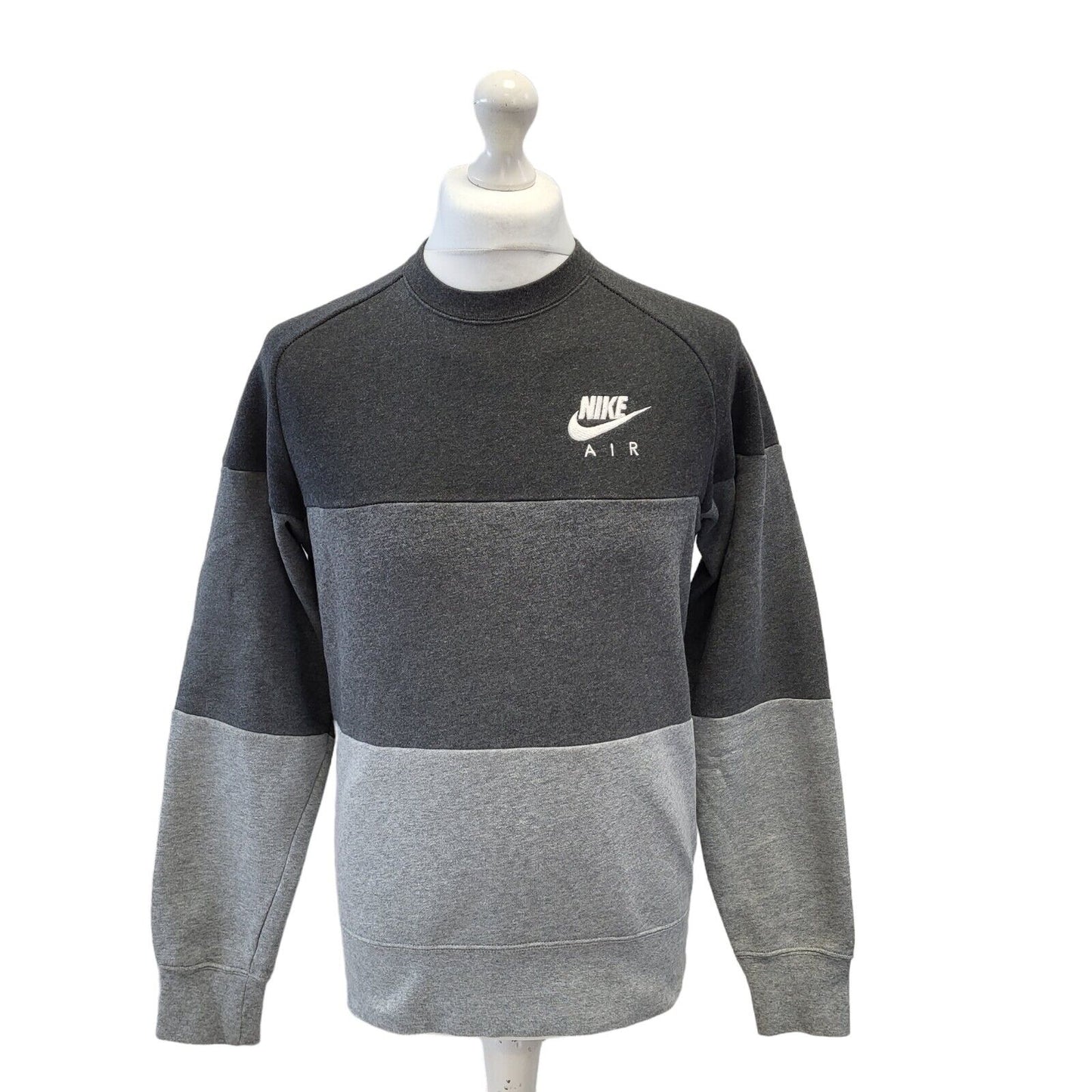 Nike Grey Spell Out Retro Long Sleeve Sweatshirt Men's Uk S H105