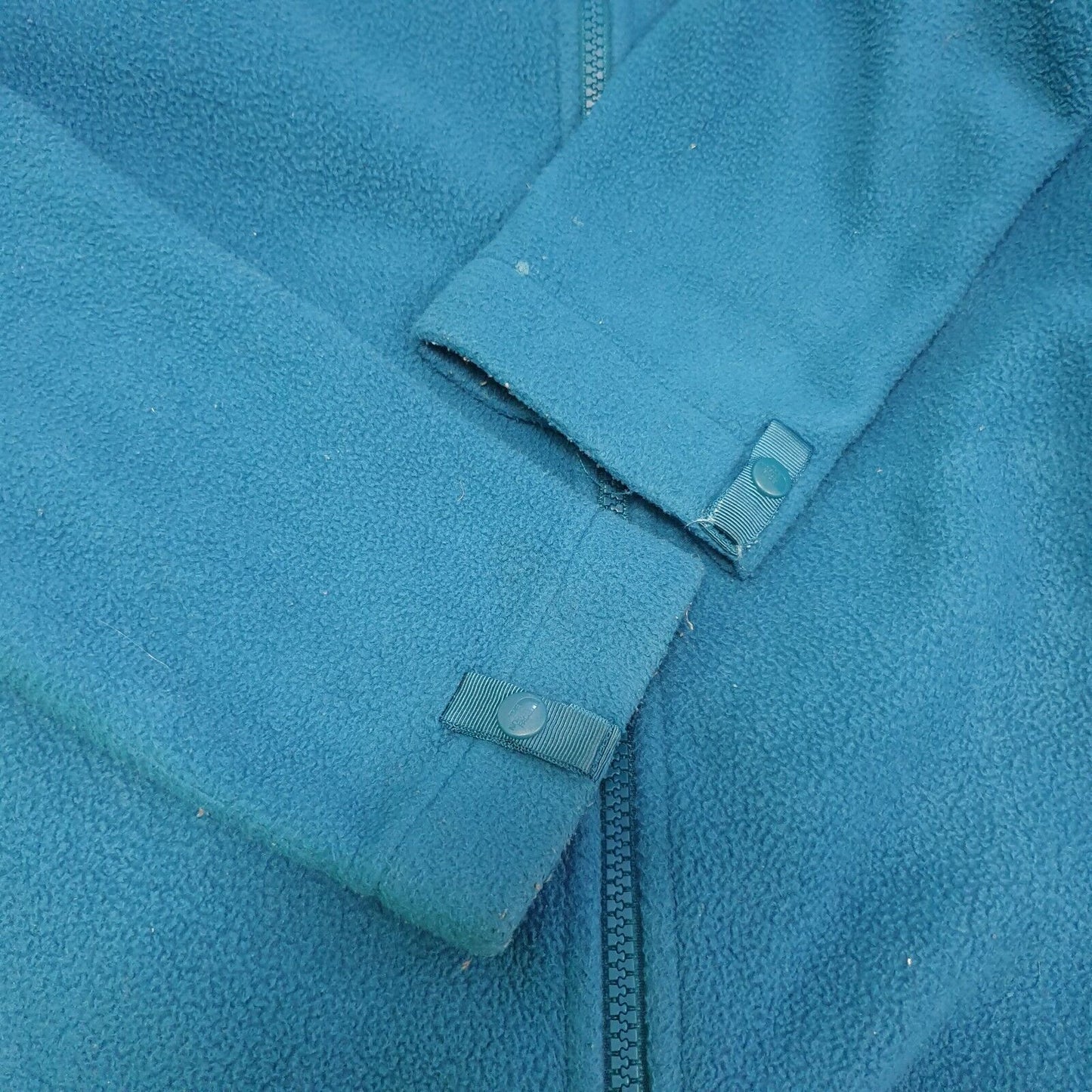 The North Face Turquoise Zipped Fleece Hiking Jacket uk Men's Small H792