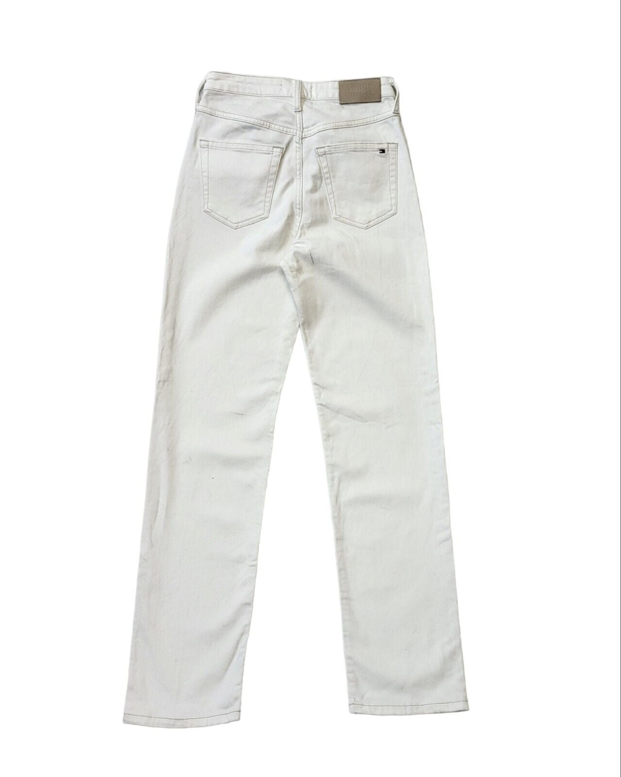 Tommy Hilfiger White Straight Denim Jeans UK Women's 8 W26 L30 G214