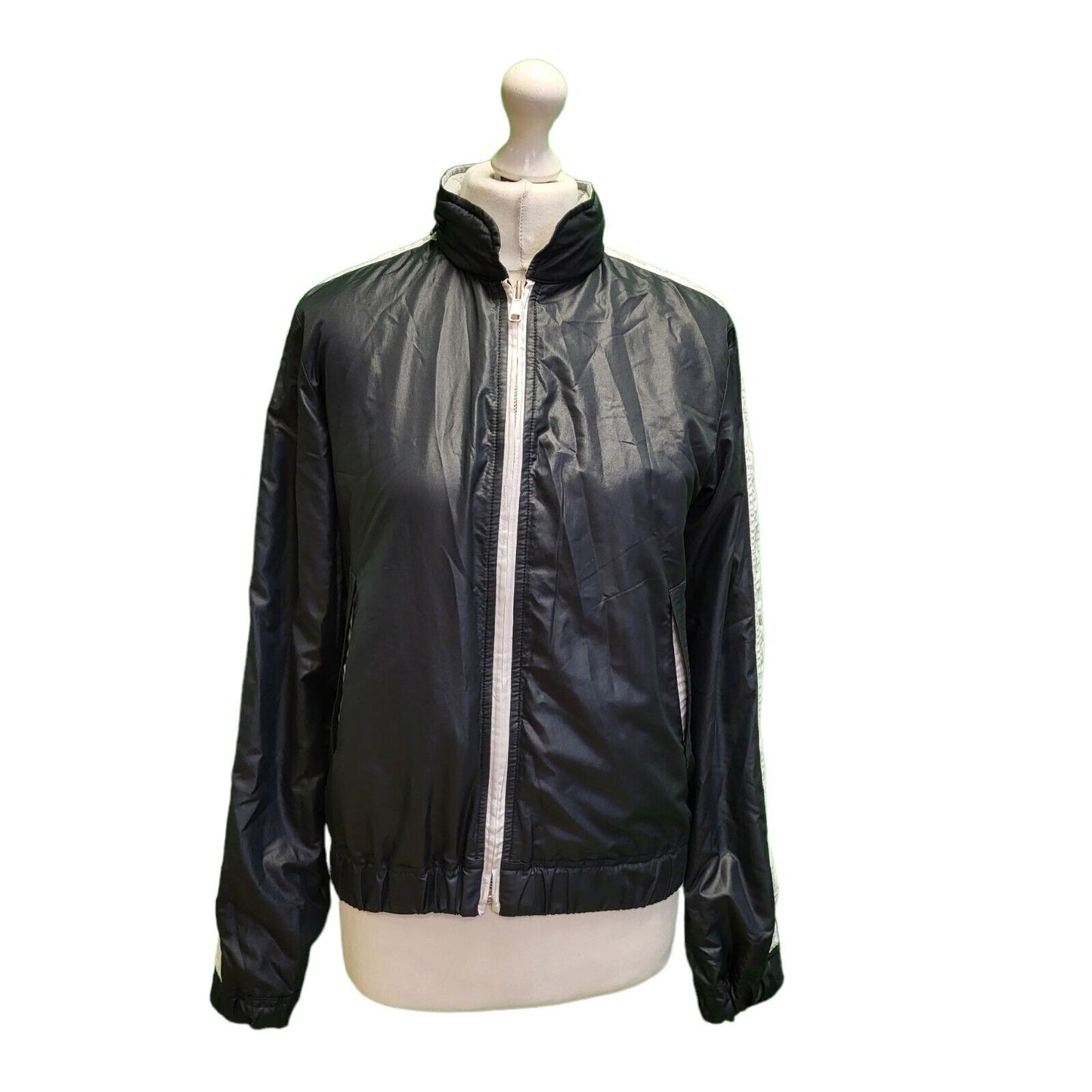 Girl's D & G Grey Black Zipped Reverible Jacket Age 13-14 years xL H602