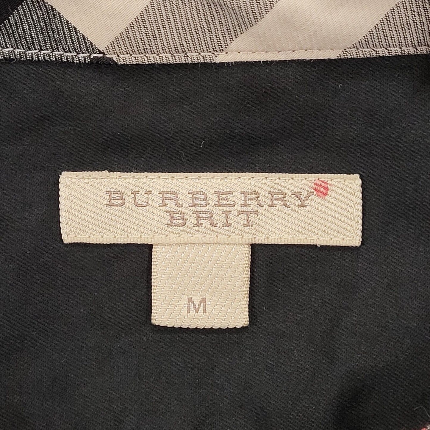 Burberry Brit Black Slim Fit Long Sleeve Shirt Uk Women's Medium BB394