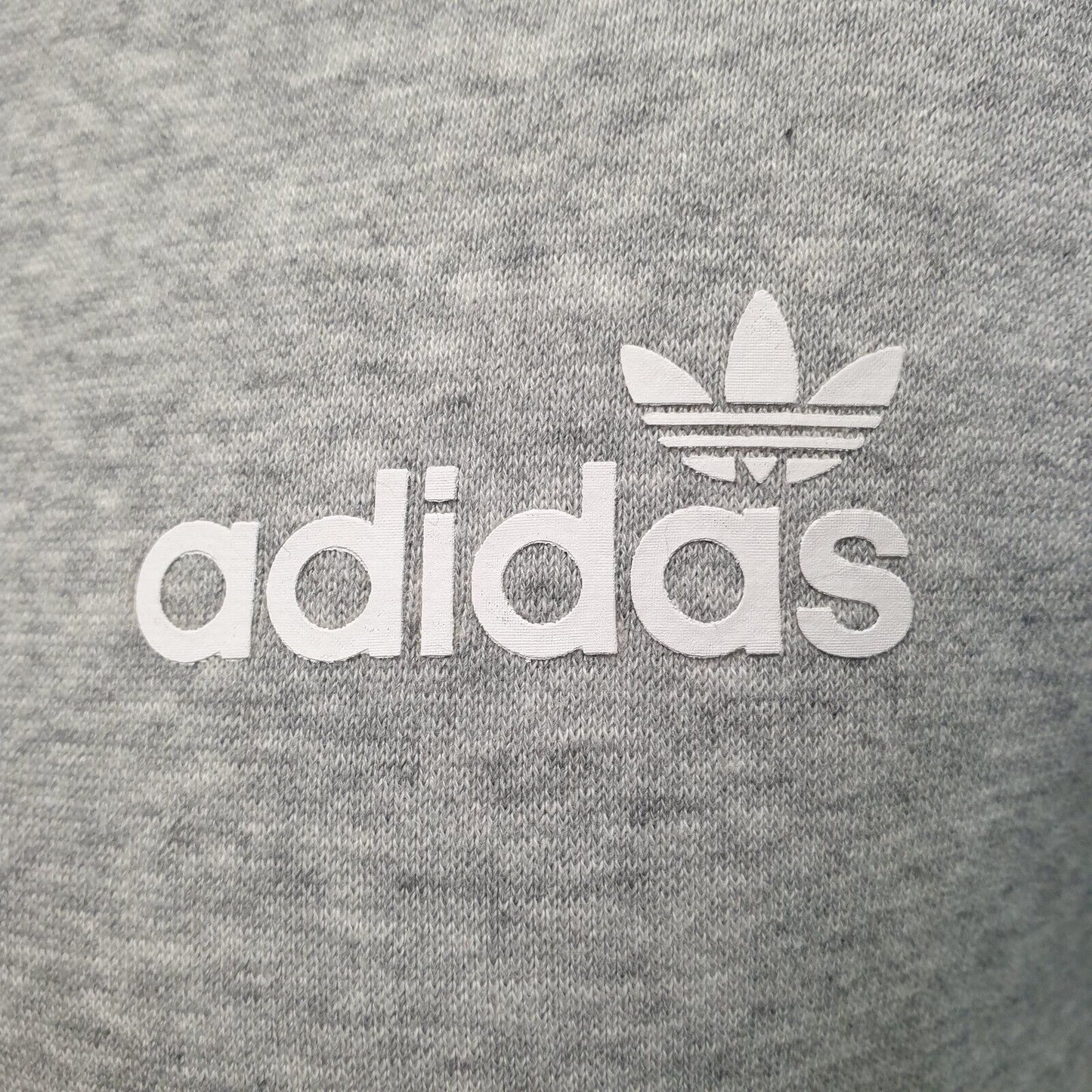 Adidas Grey Drawstring Sweatshirt Hoodie Women's UK XS 6 EU 34 H942