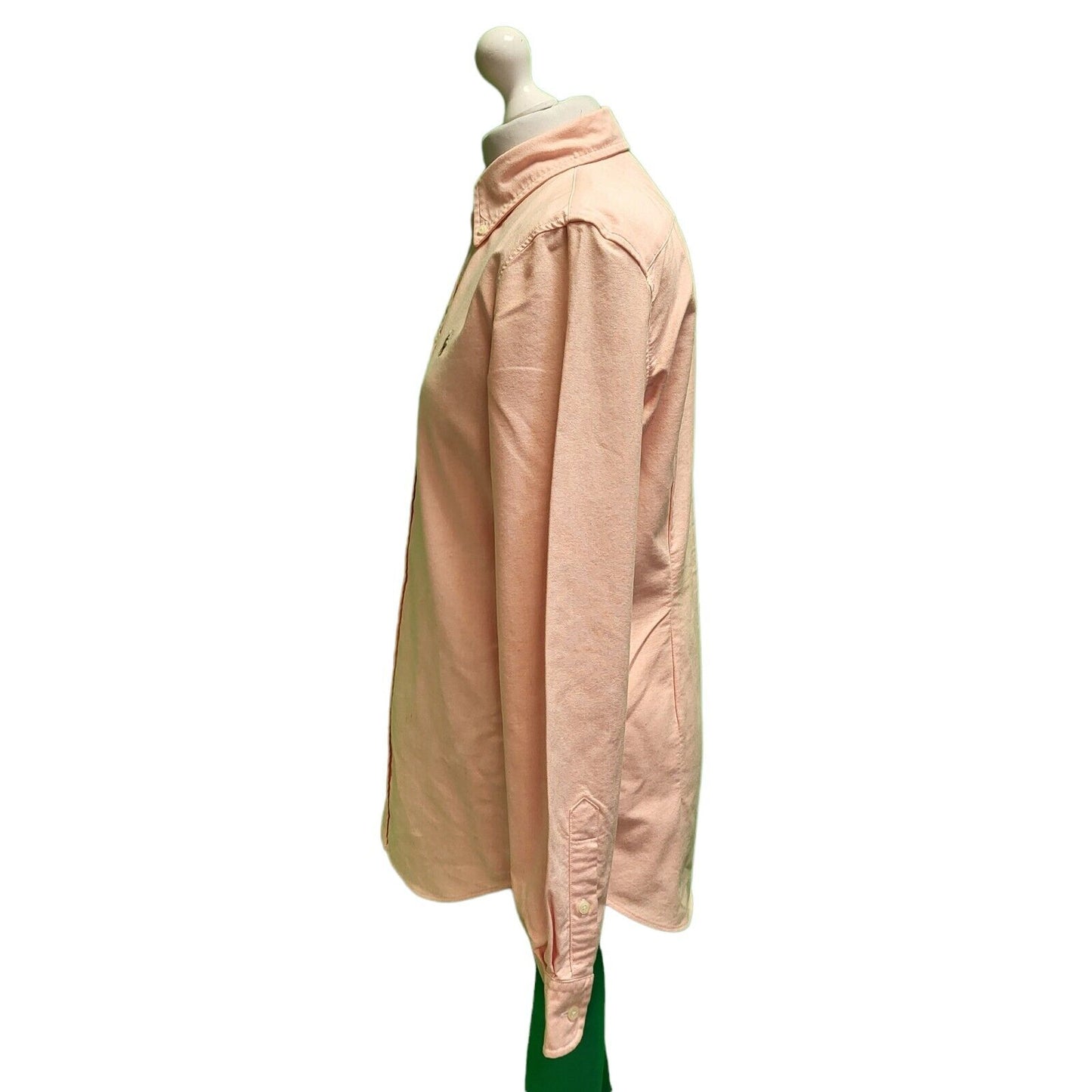 Polo Ralph Lauren Pink Long Sleeve Custom Collared Shirt Women's uk M H603