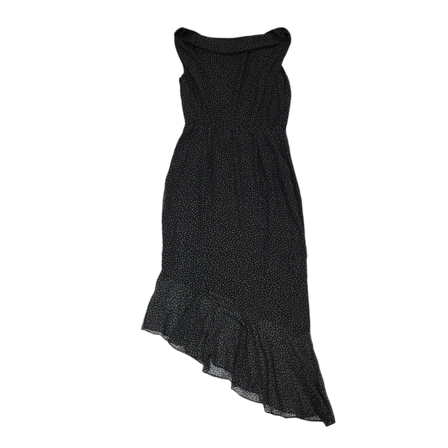 Phase Eight Black Green Dotty Maxi Evening Formal Dress Women's UK 12 BNWT BB402