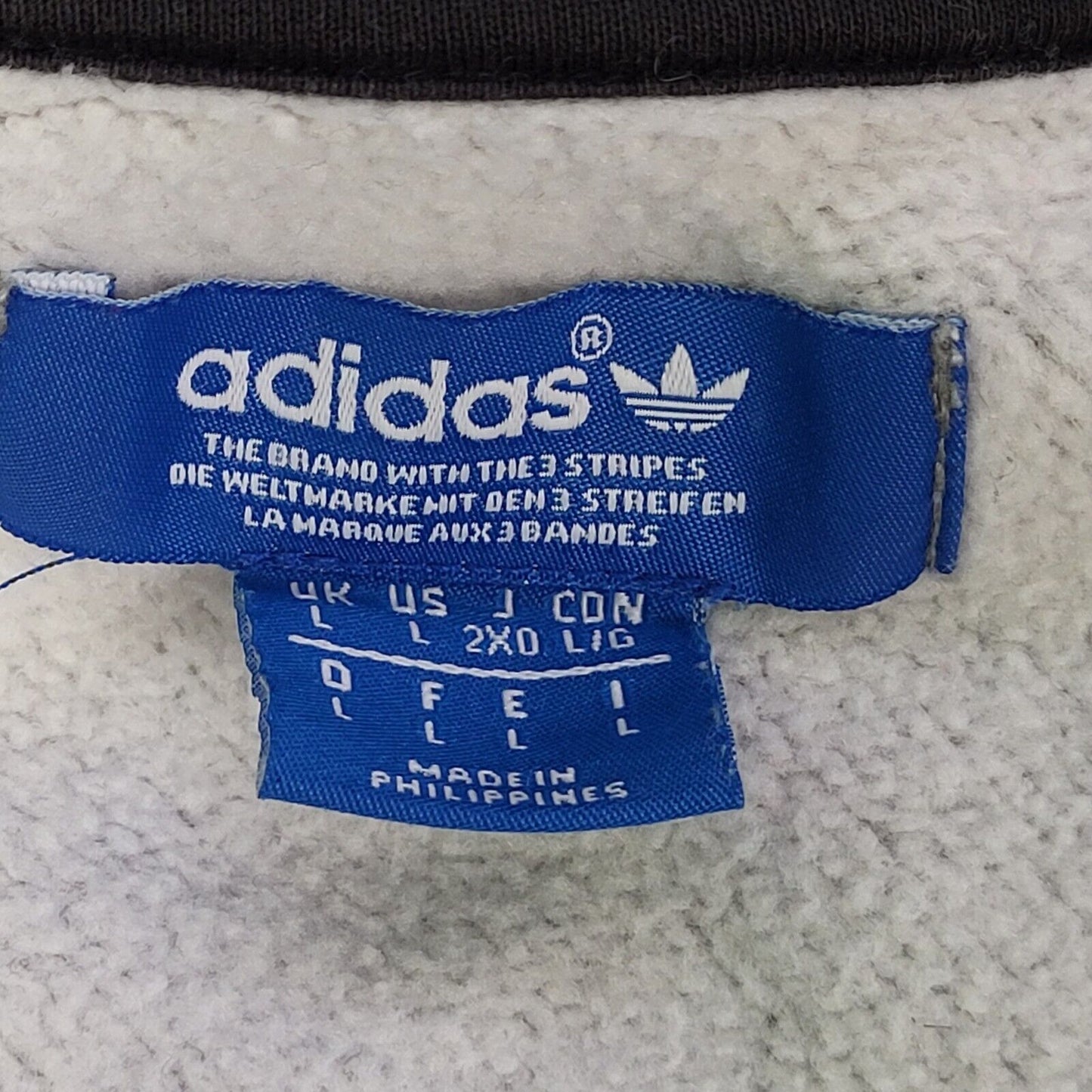 Adidas Grey Long Sleeve Casual Sports Sweatshirt Men's UK Large H681