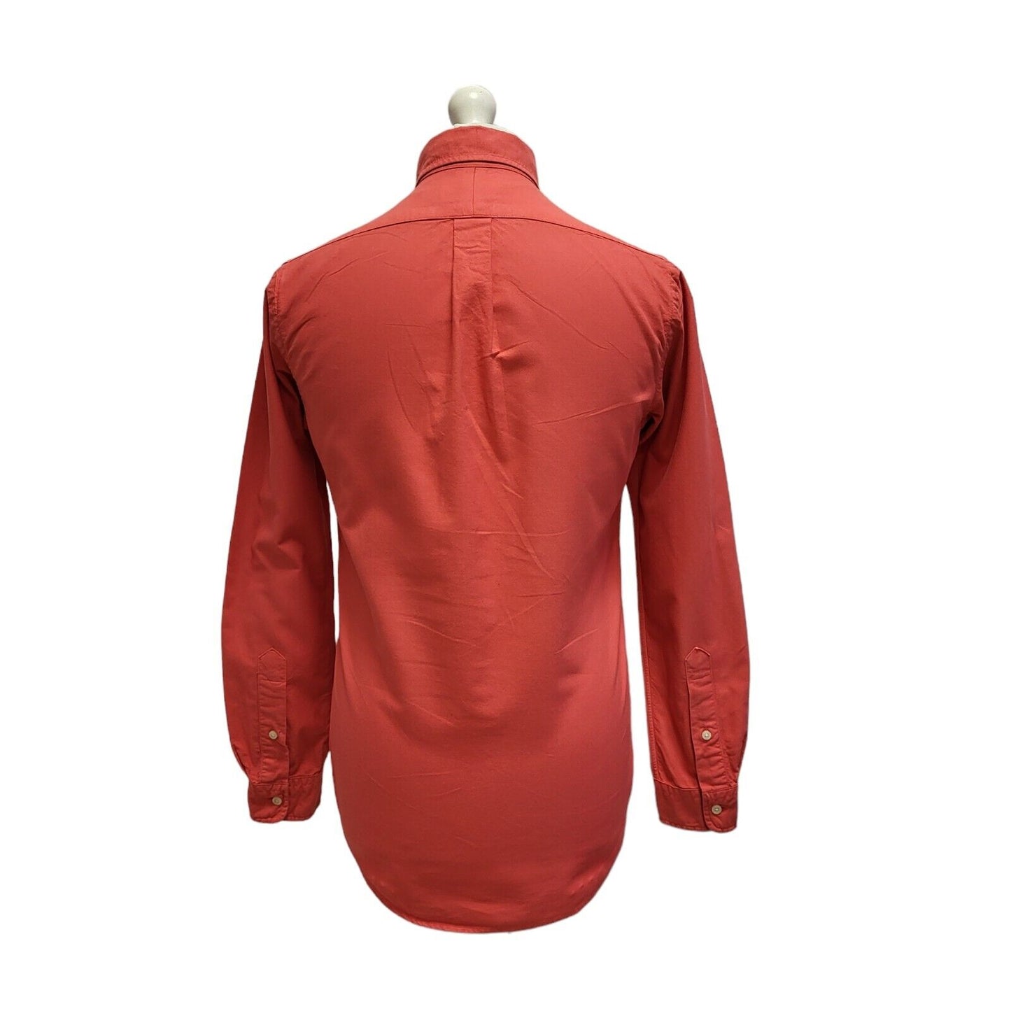Ralph Lauren Pink Solid Classic Fit Long Sleeve Shirt Uk Men's XS BB385