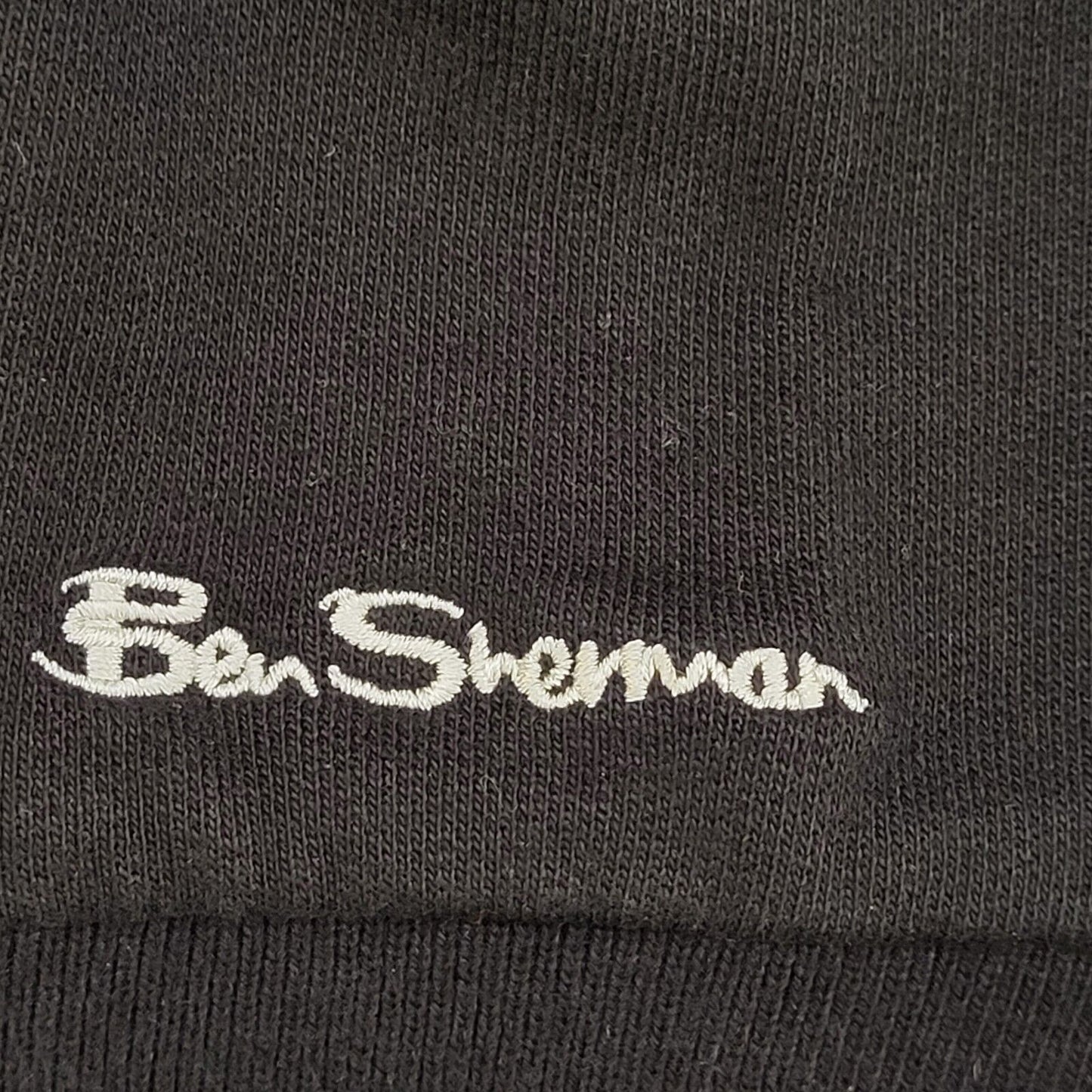 Ben Sherman Black Zipped Sports Tracksuit Top Uk Men's Large G461