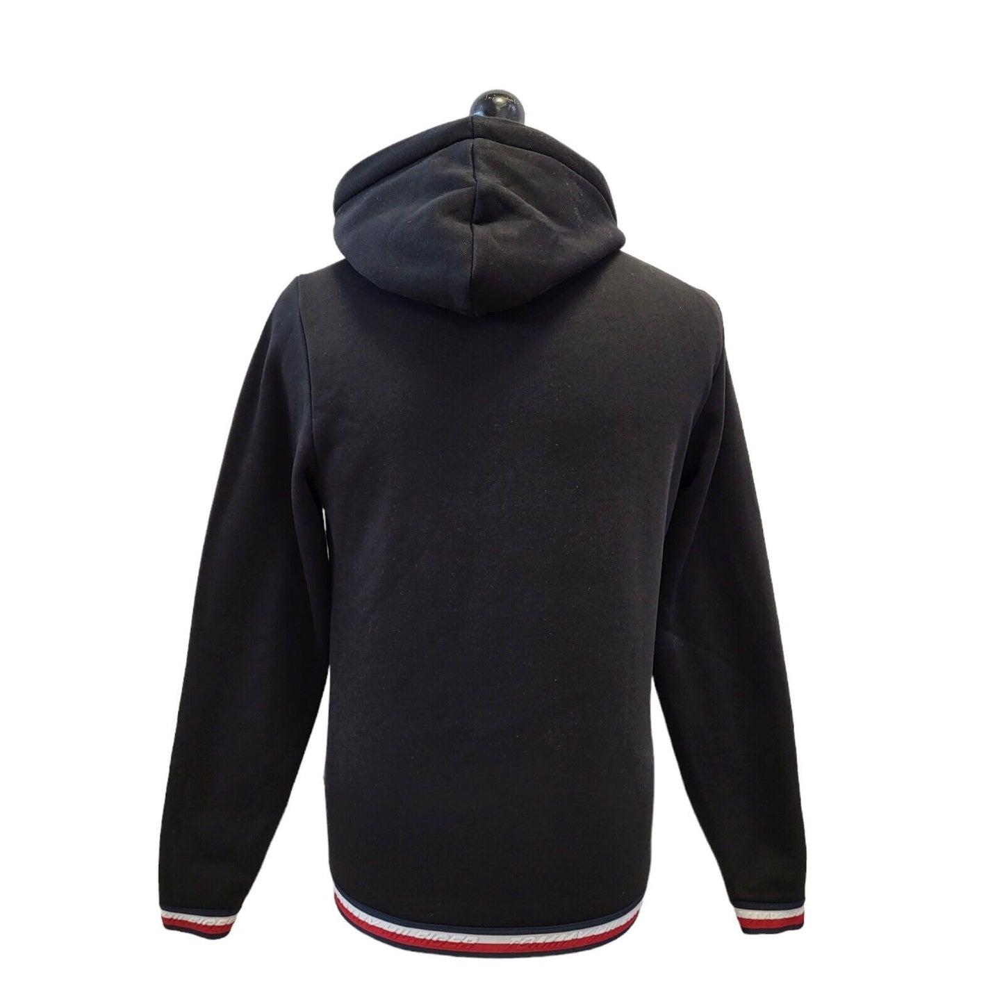 Tommy Hilfiger Hoodie Black Pullover Drawstring Mens UK S EU 48 G129