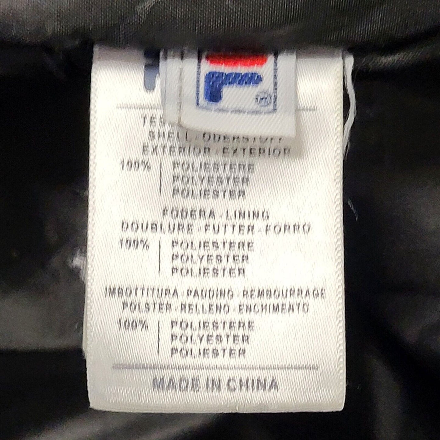 Fila Black Lightweight Hooded Padded Sports Jacket Men's UK XL EU 56 H961