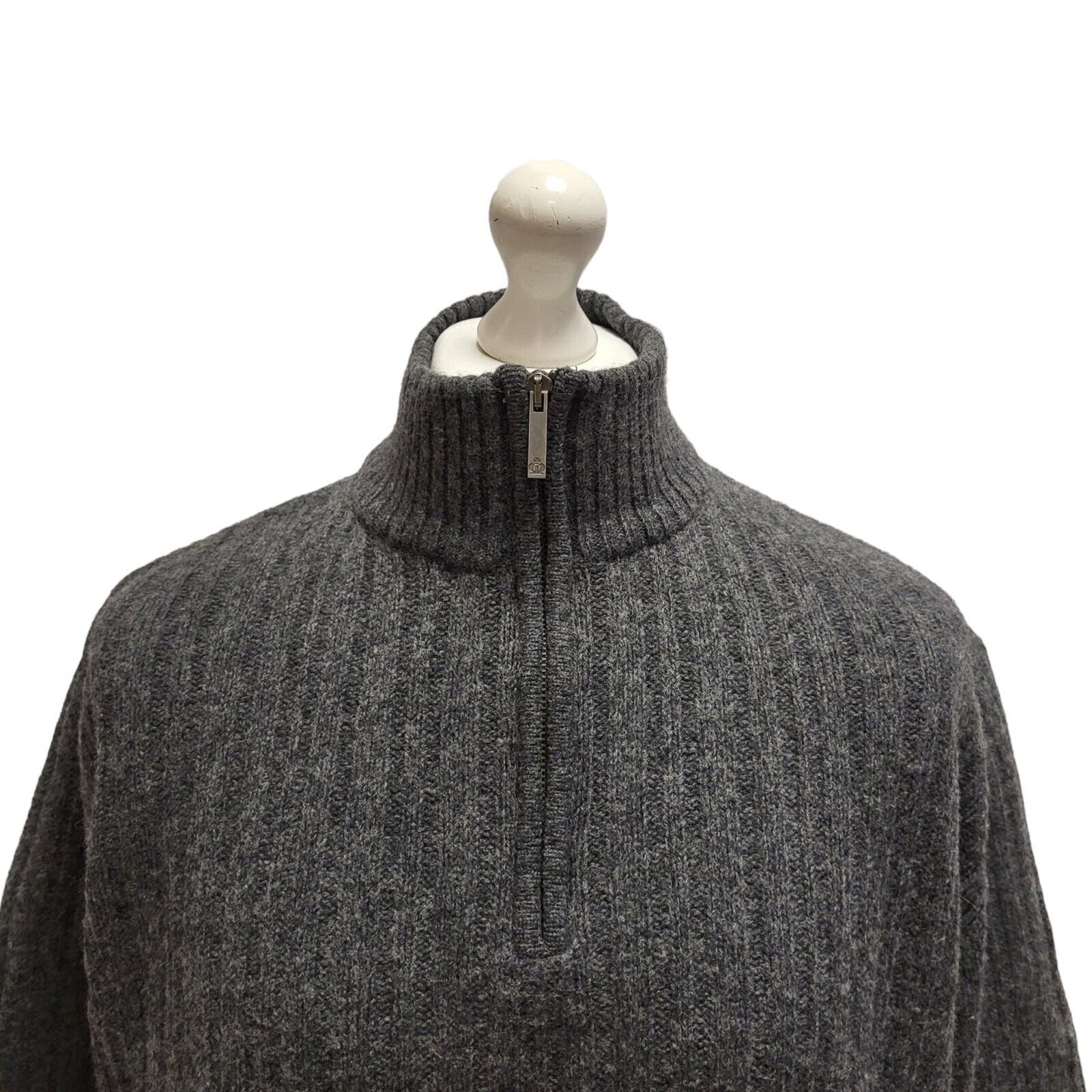 Jeff Banks High Neck Wool Jumper Uk Men's Large BB278
