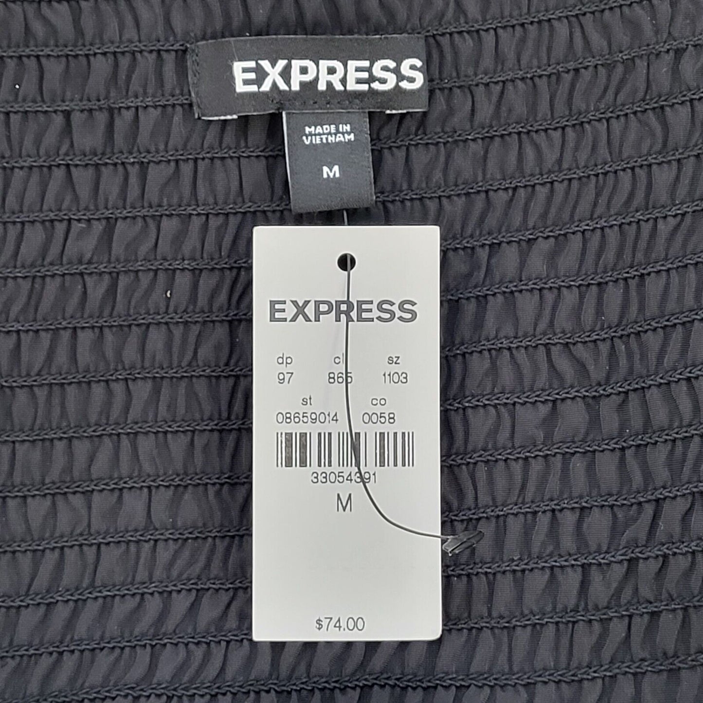 Express Black Over-sized Long Sleeve Top Uk Women's Medium Bnwt G604