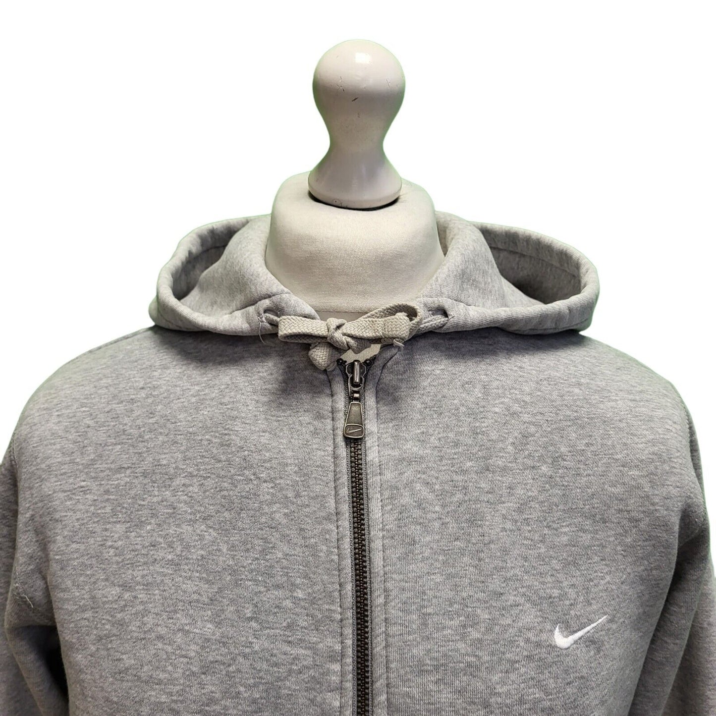 Nike Grey Long Sleeve Zip Casual Sweatshirt Hoodie Men's UK M EU 50 H585