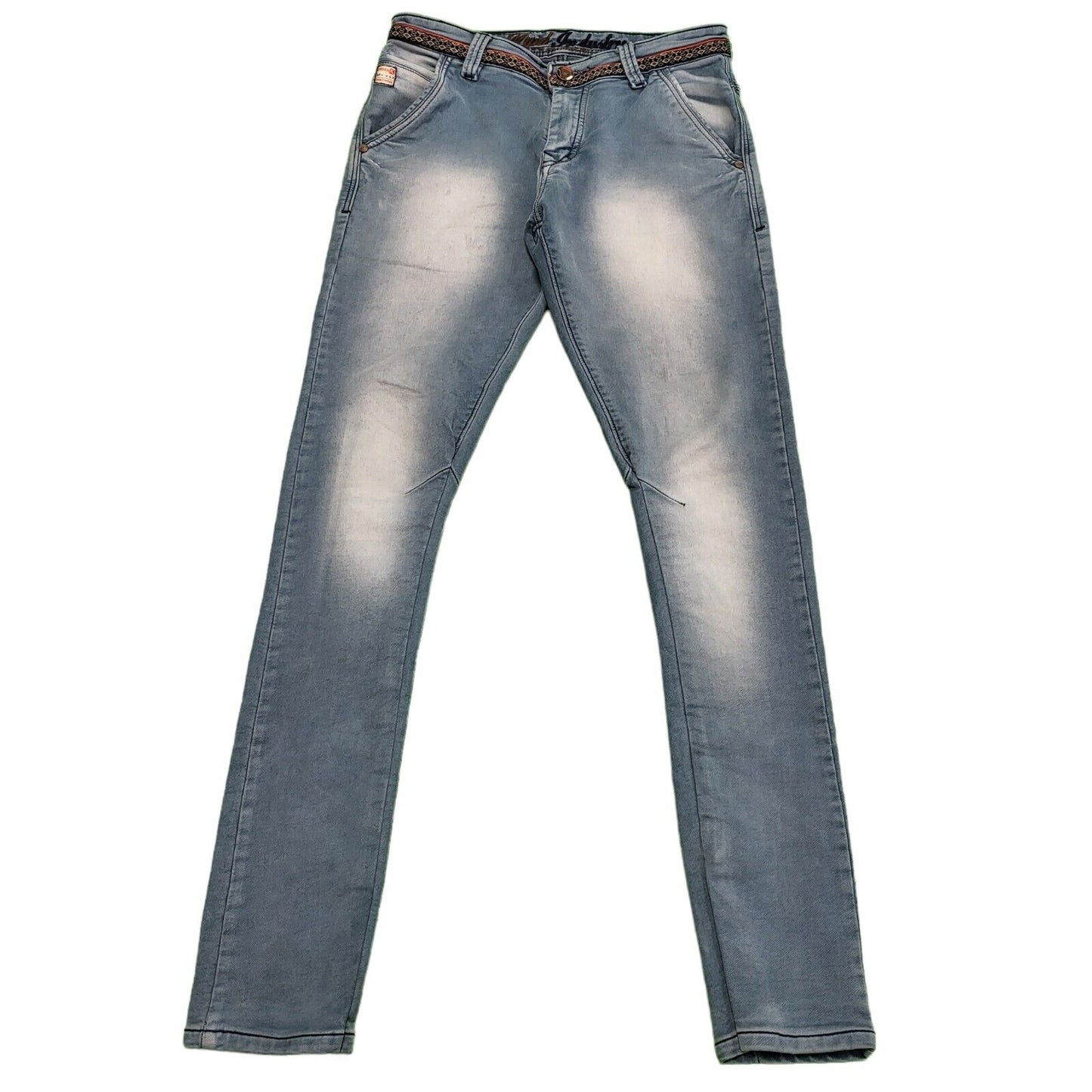 Kyid Faded Blue Skinny Rigid Denim Jeans Women's uk L W30 L32 H655