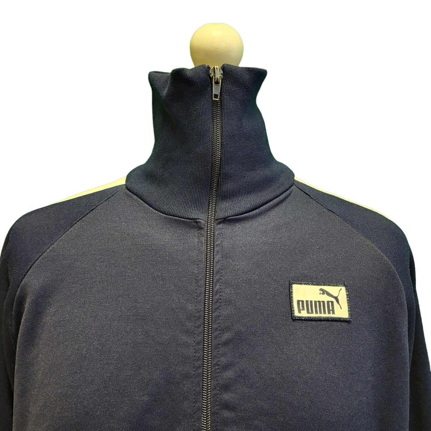 Puma Navy White Zip Sports Tracksuit Top Jacket Men's uk XL eu 56 H207