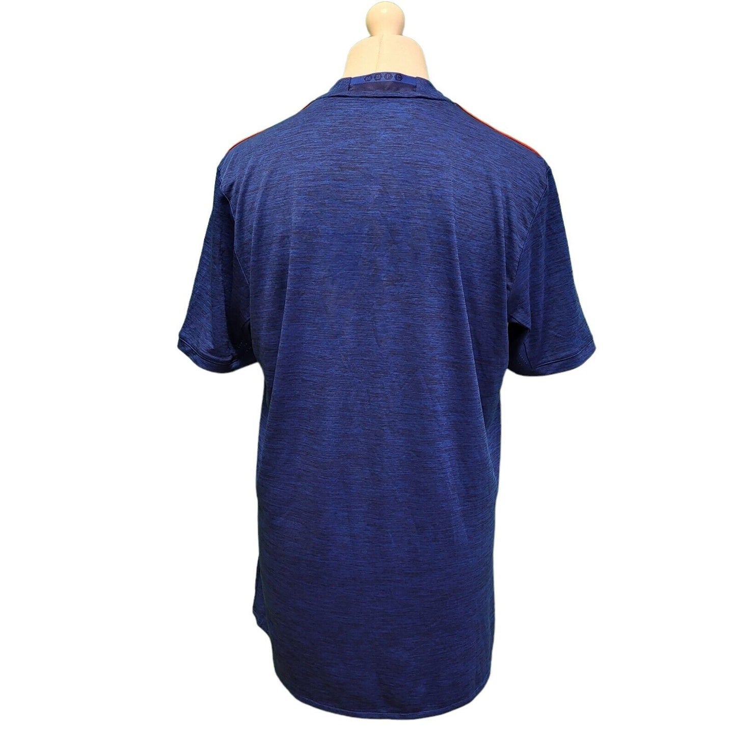 Adidas Blue Slim Fit Manchester Utd Chevrolet Football Top Men's uk L G908