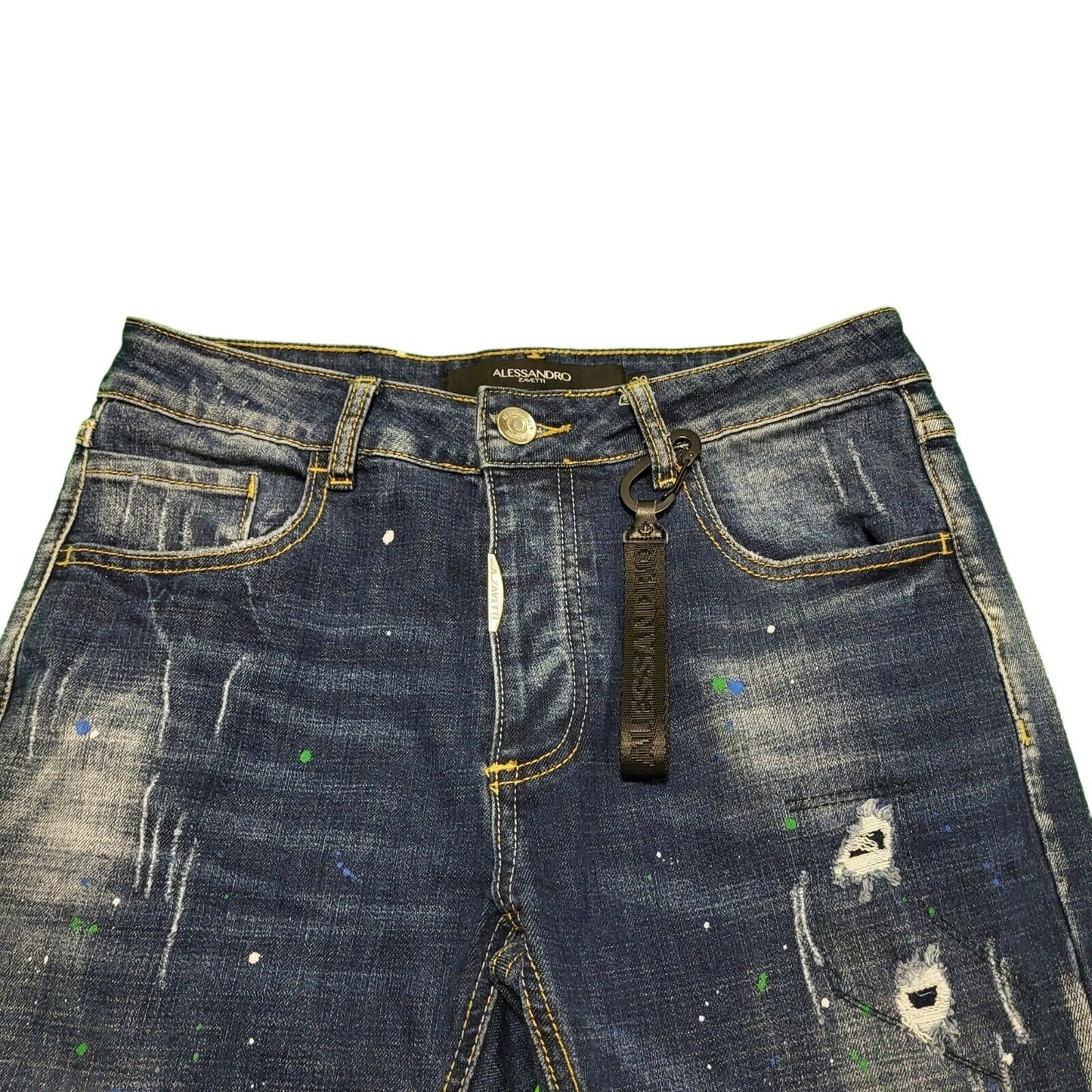Alessandro Faded Blue Skinny Leg Denim Jeans uk Women's 12 L W30 L29 H780