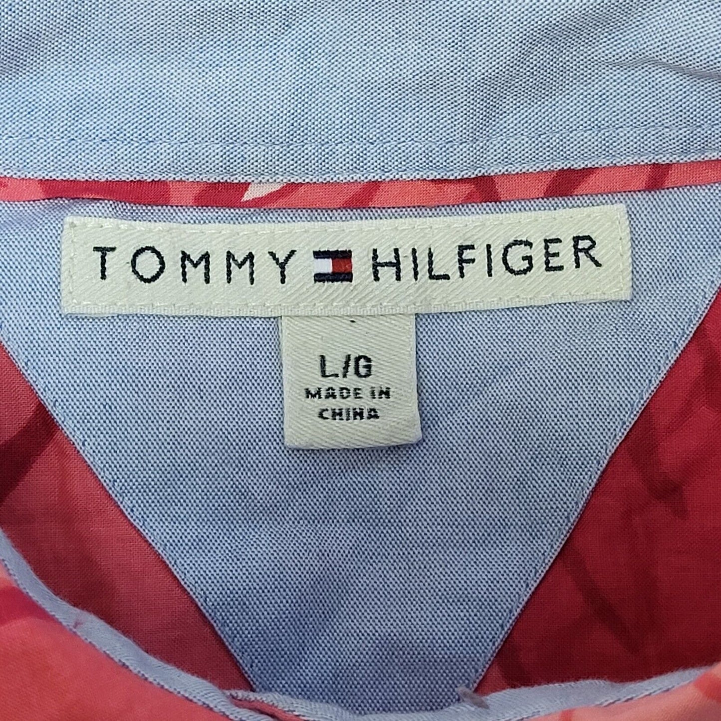 Tommy Hilfiger Pink Floral Long Sleeve Shirt Uk Women's Large BB378