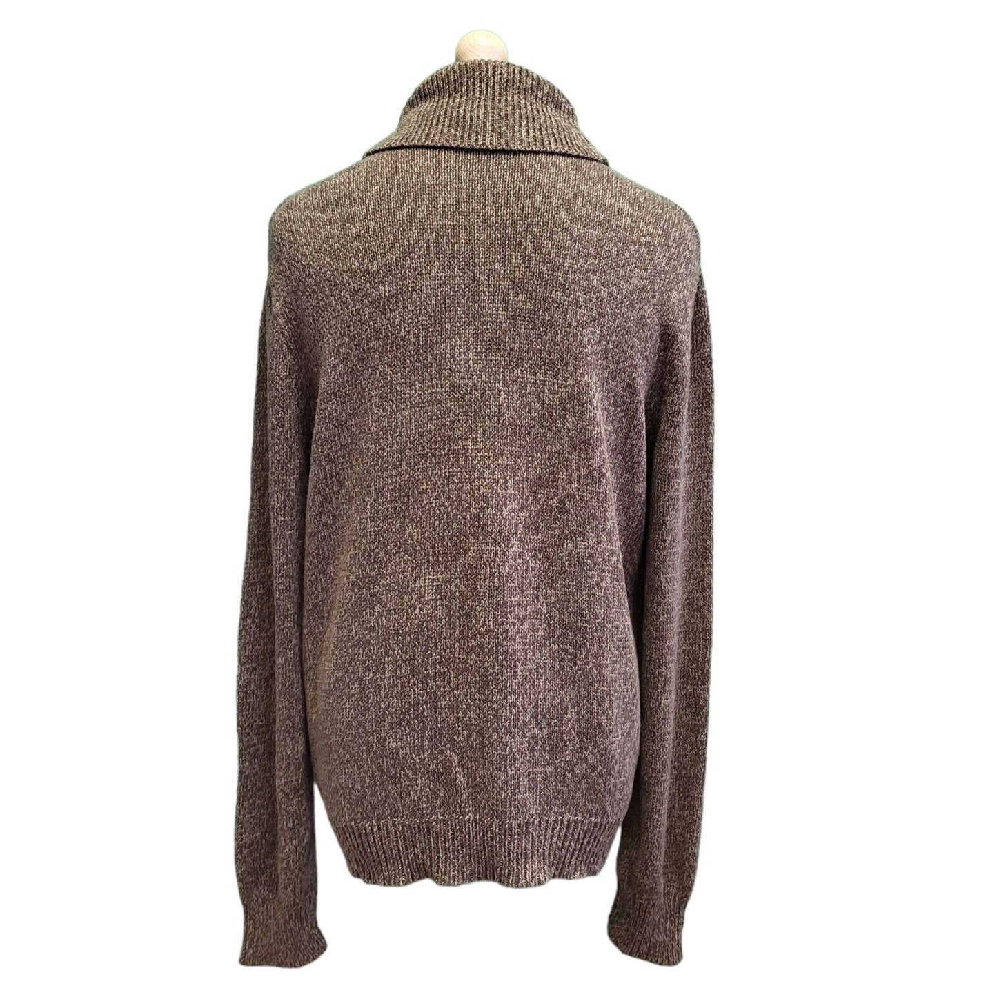 Ralph Lauren Brown 1/4 Button Long Sleeve Men's Jumper Uk L eu 54 G929