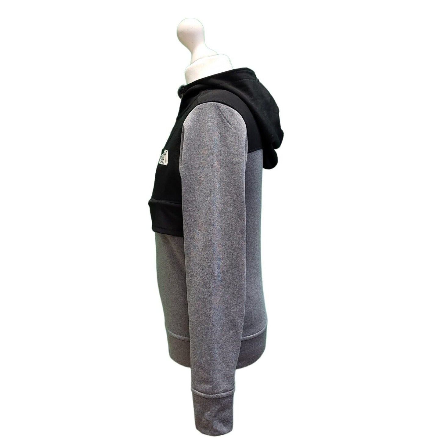 The North Face Grey Black Long Sleeve Hoodie Boy's UK S H189