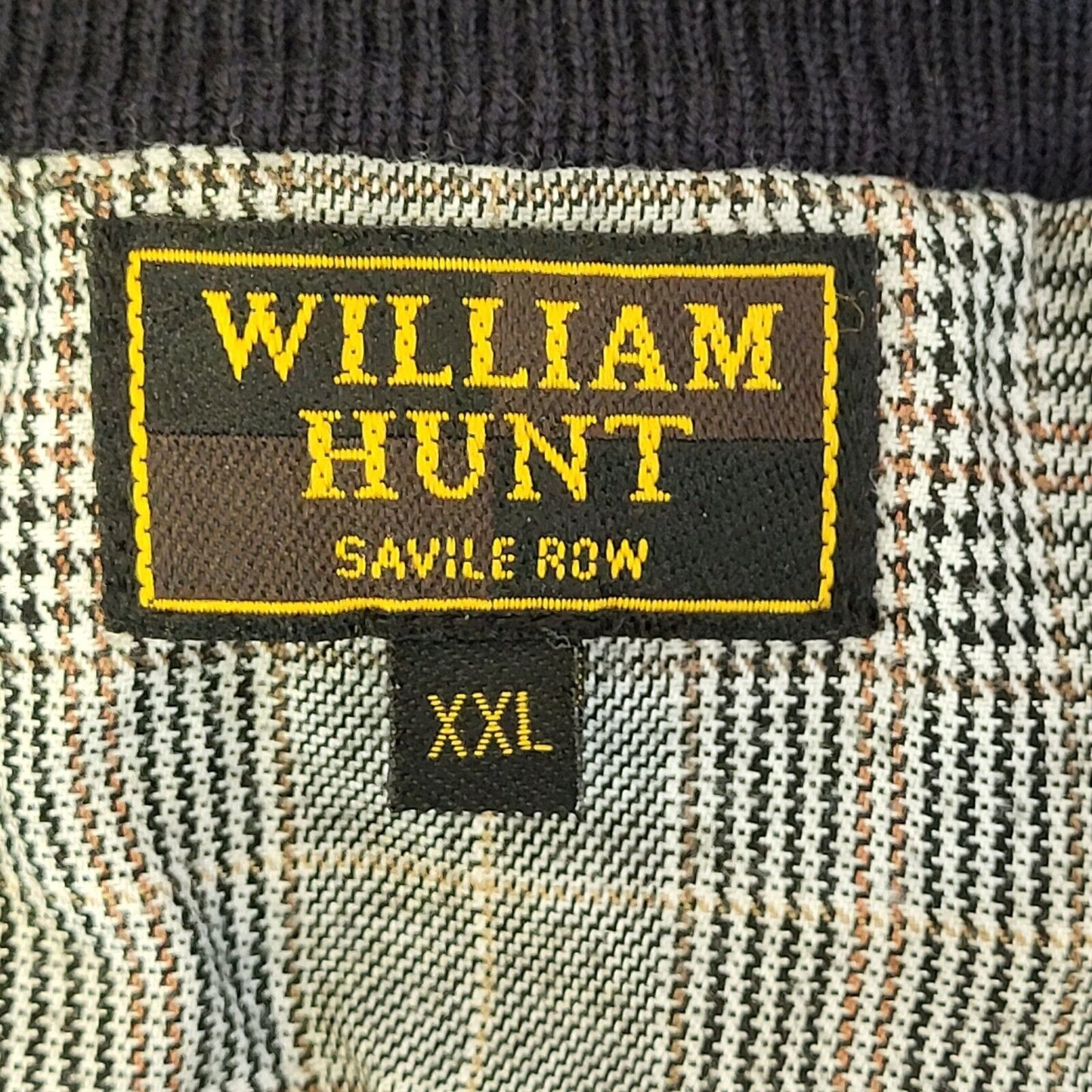 William Hunt Black Crew Neck Wool Jumper Uk Men's 2XL G515