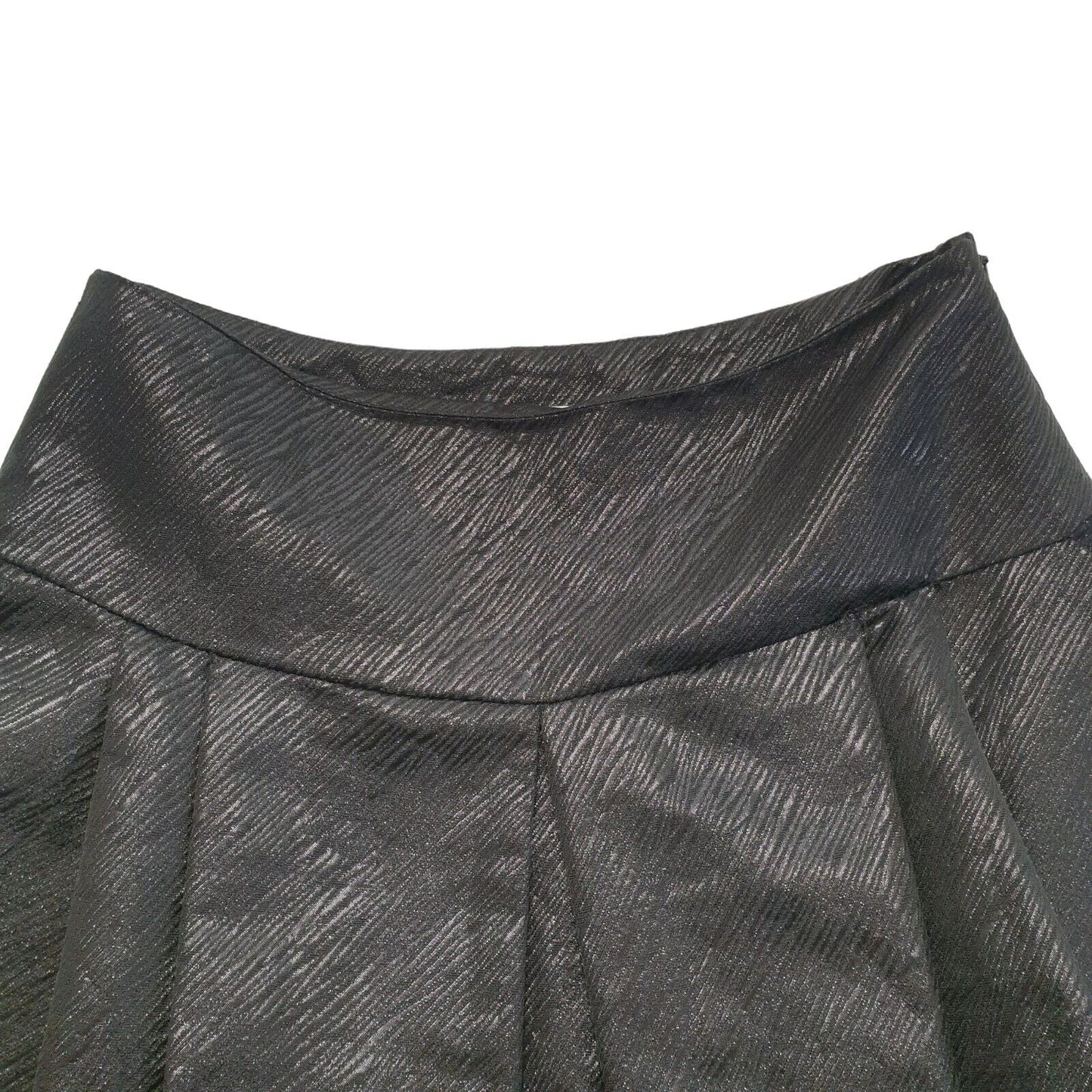 Helene Berman Black Elasticated Mini Skirt Uk Women's 12 W30 Eu 40 G47