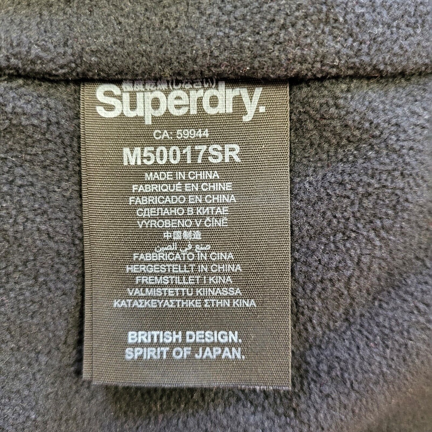 Superdry Wind Cheater Black Red Zipped Hooded Jacket Uk Men's 2XL Eu 60 G39
