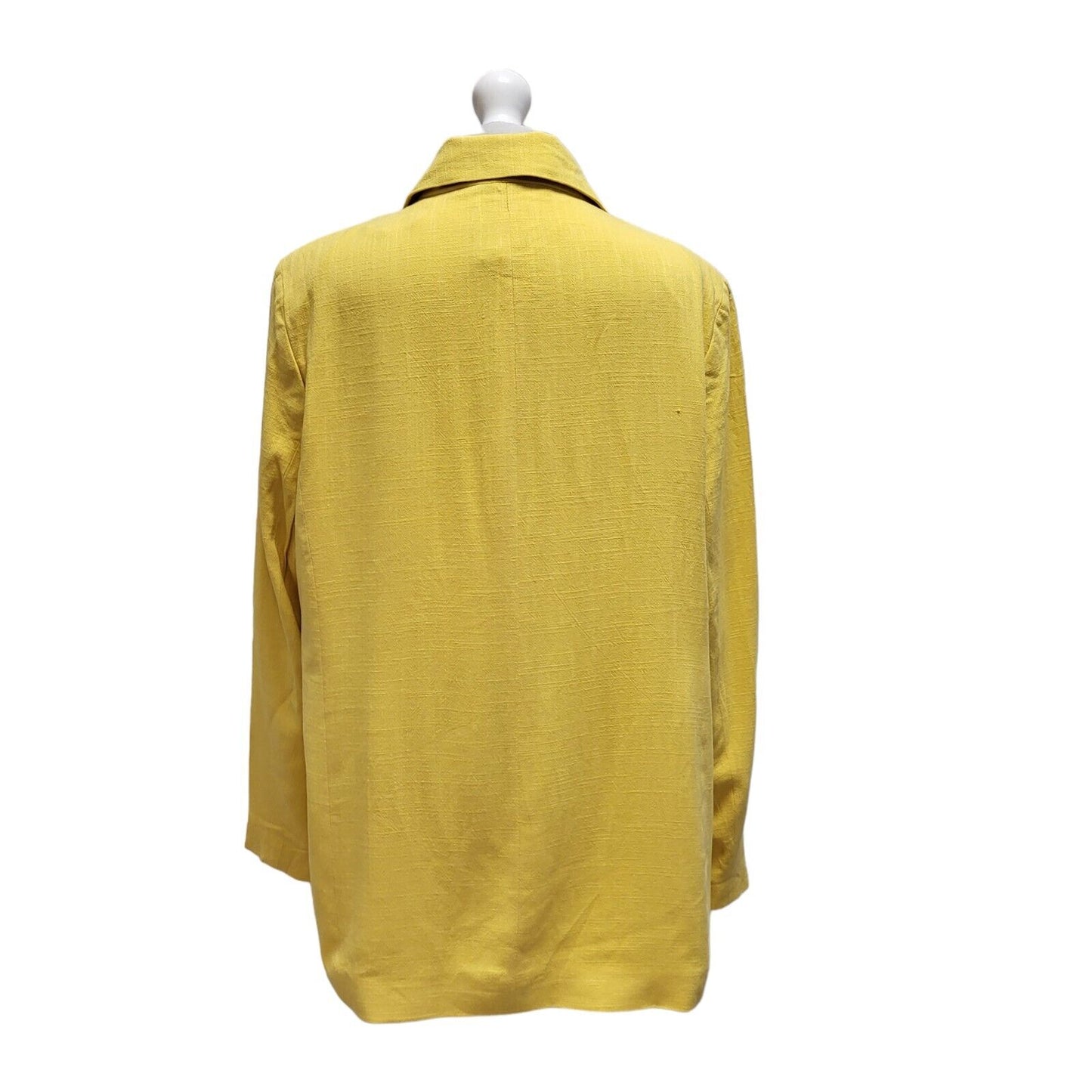 River Island Yellow Button Viscose Formal/Casual Blazer UK Women's 18 Bnwt BB316