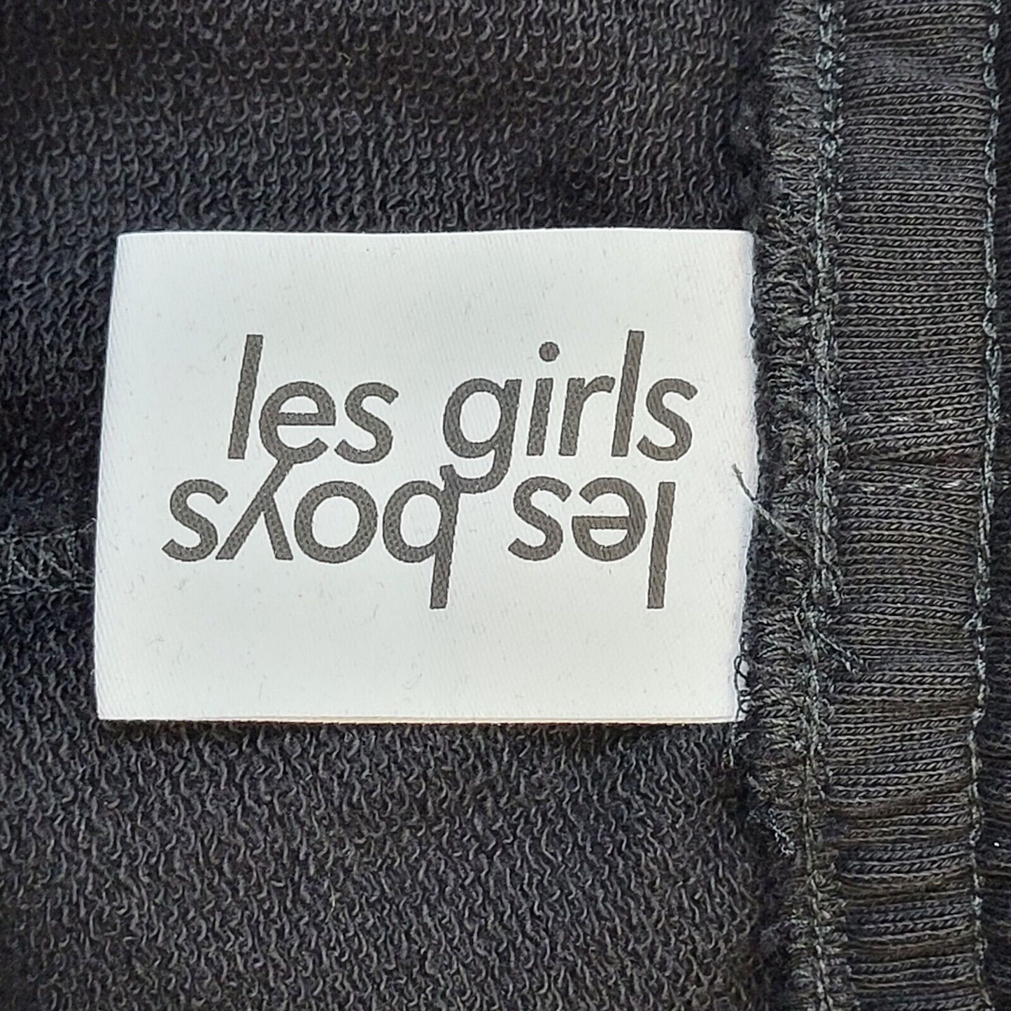 Les Girls Les Boys Black Tracksuit Bottoms Uk Kids Small W24 L31 G175